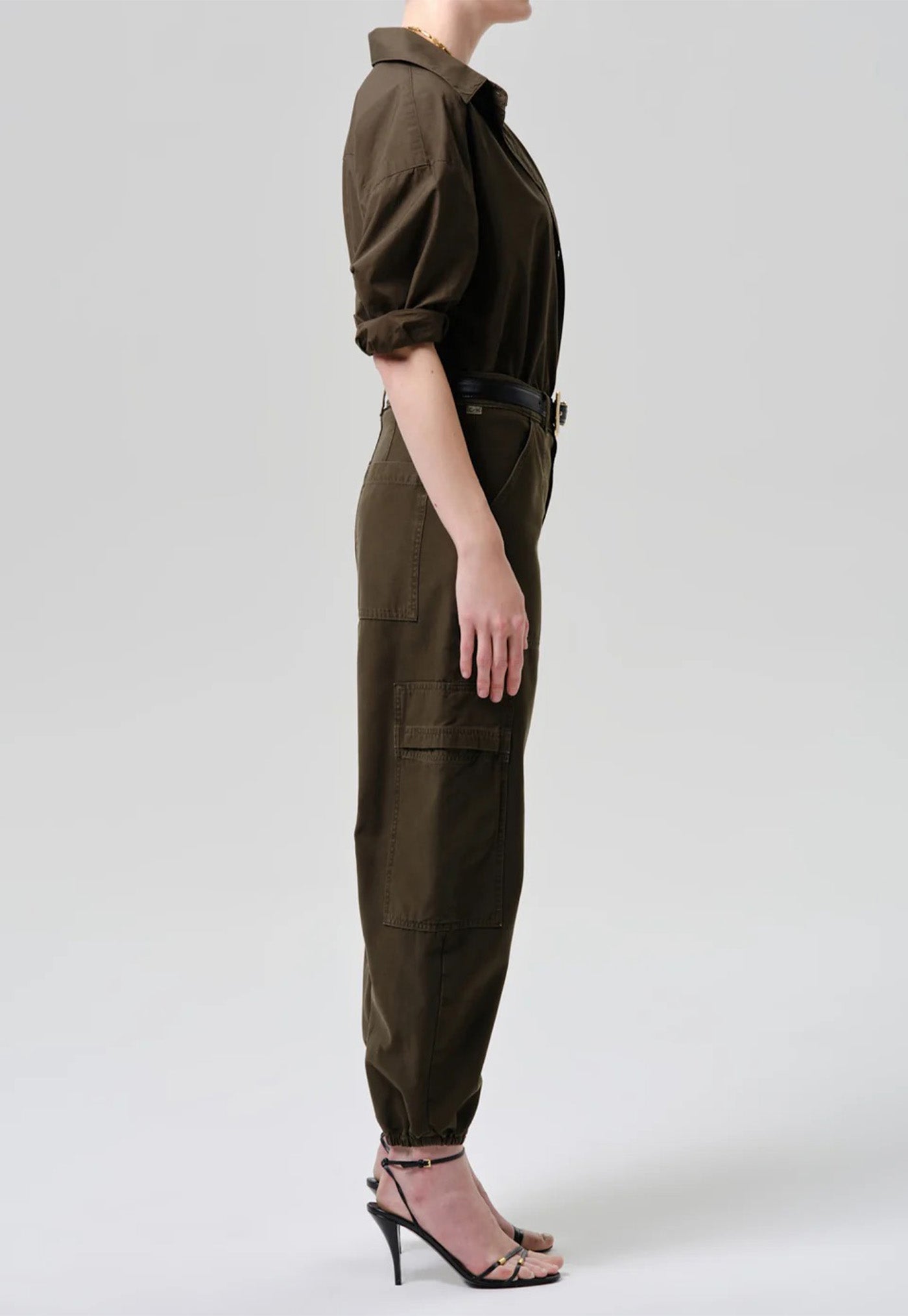 Ciela Bubble Hem Utility - Moss