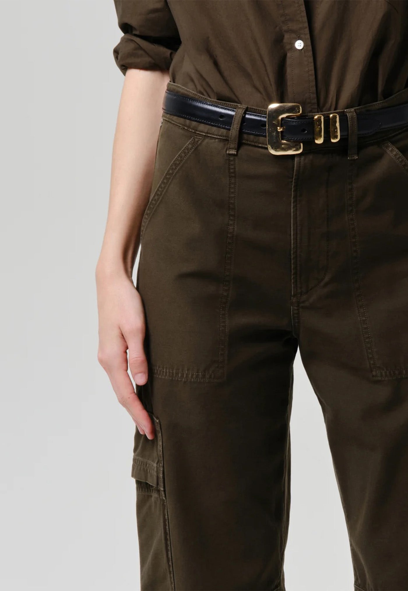 Ciela Bubble Hem Utility - Moss