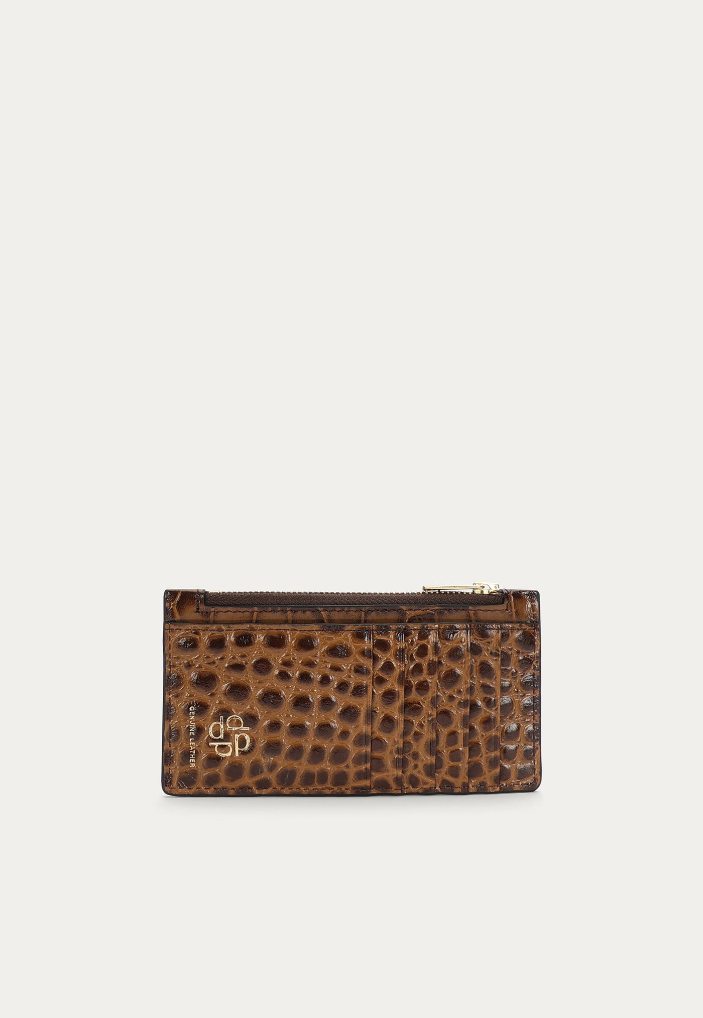 Card Holder - Toffee Croc