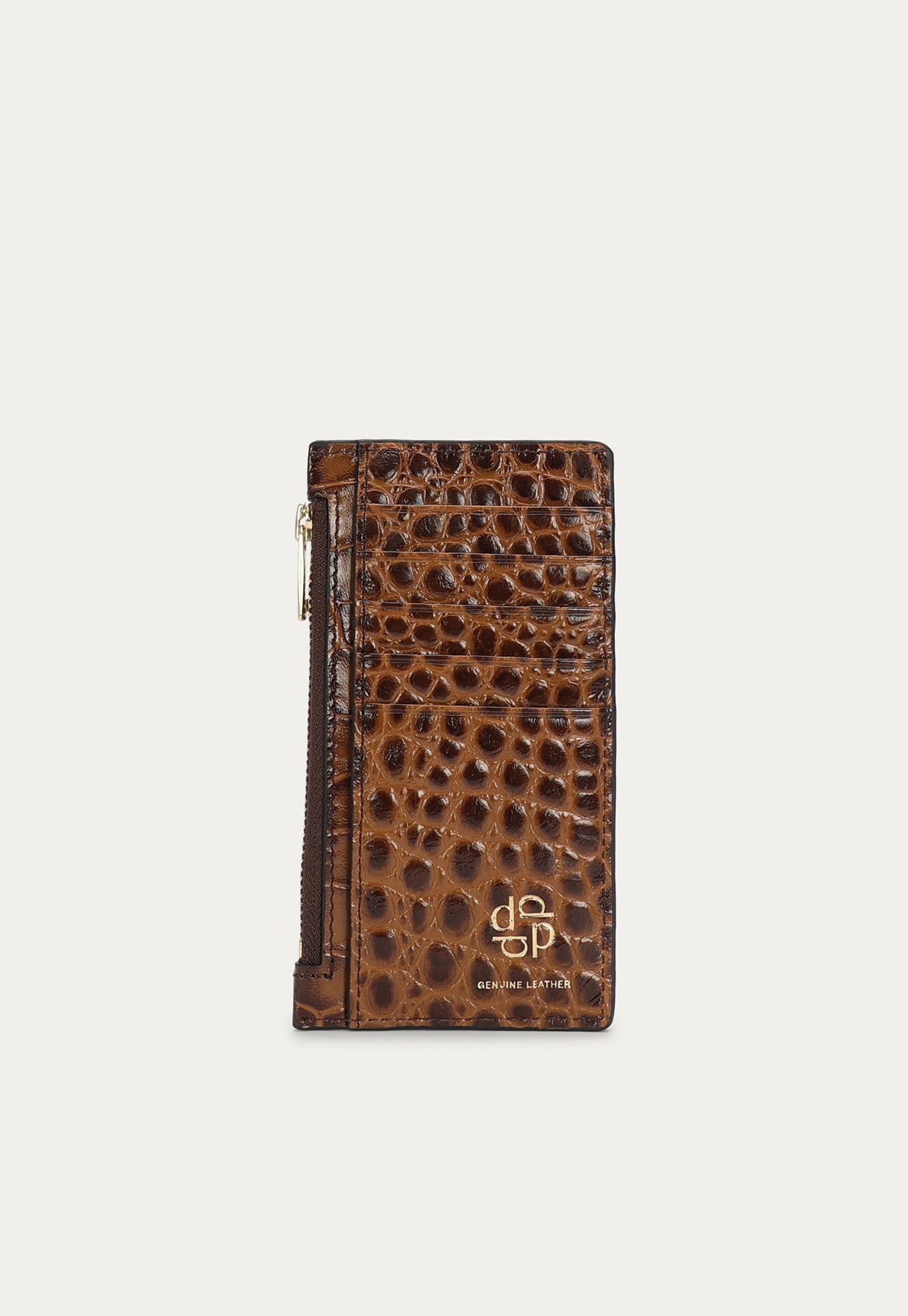 Card Holder - Toffee Croc
