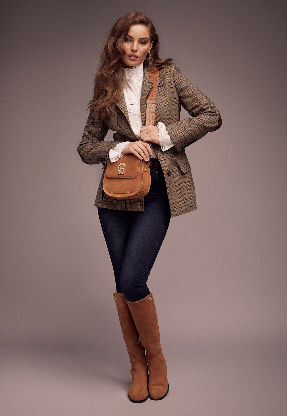 Albany Knee Boot - Tan Suede