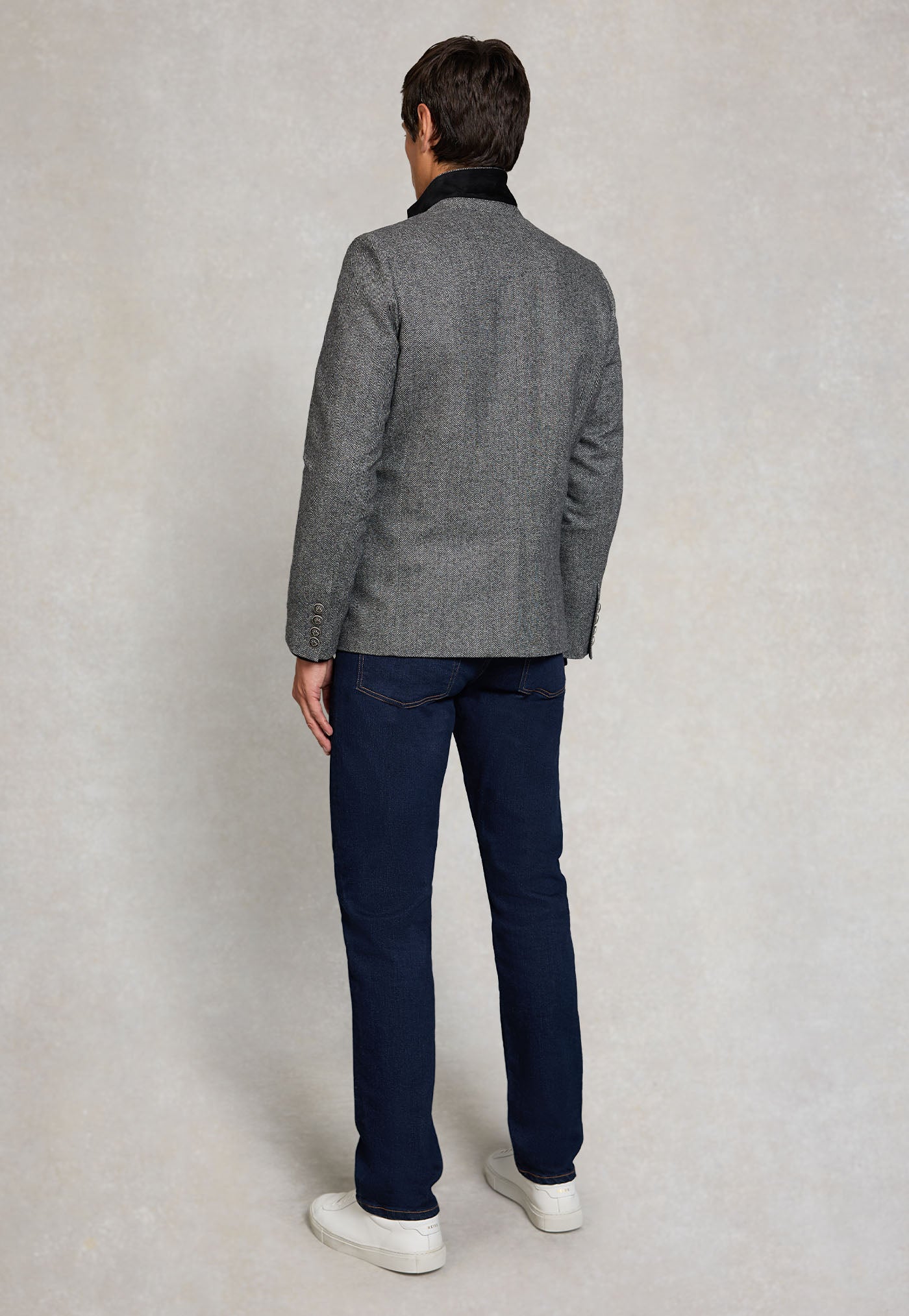The Single Breasted Blazer - Mono Herringbone