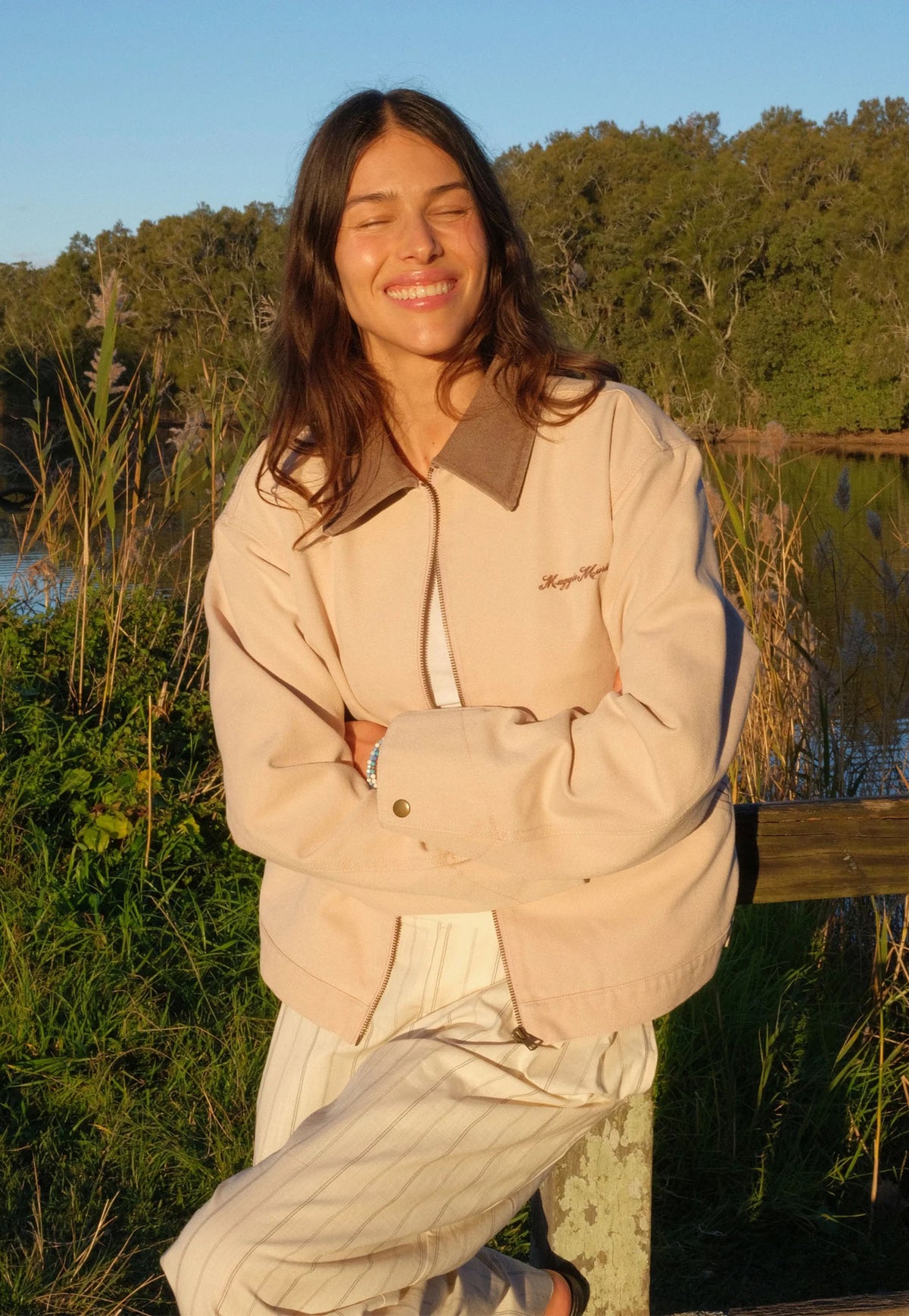 Field Of Flowers Jacket - Toasted Marshmellow