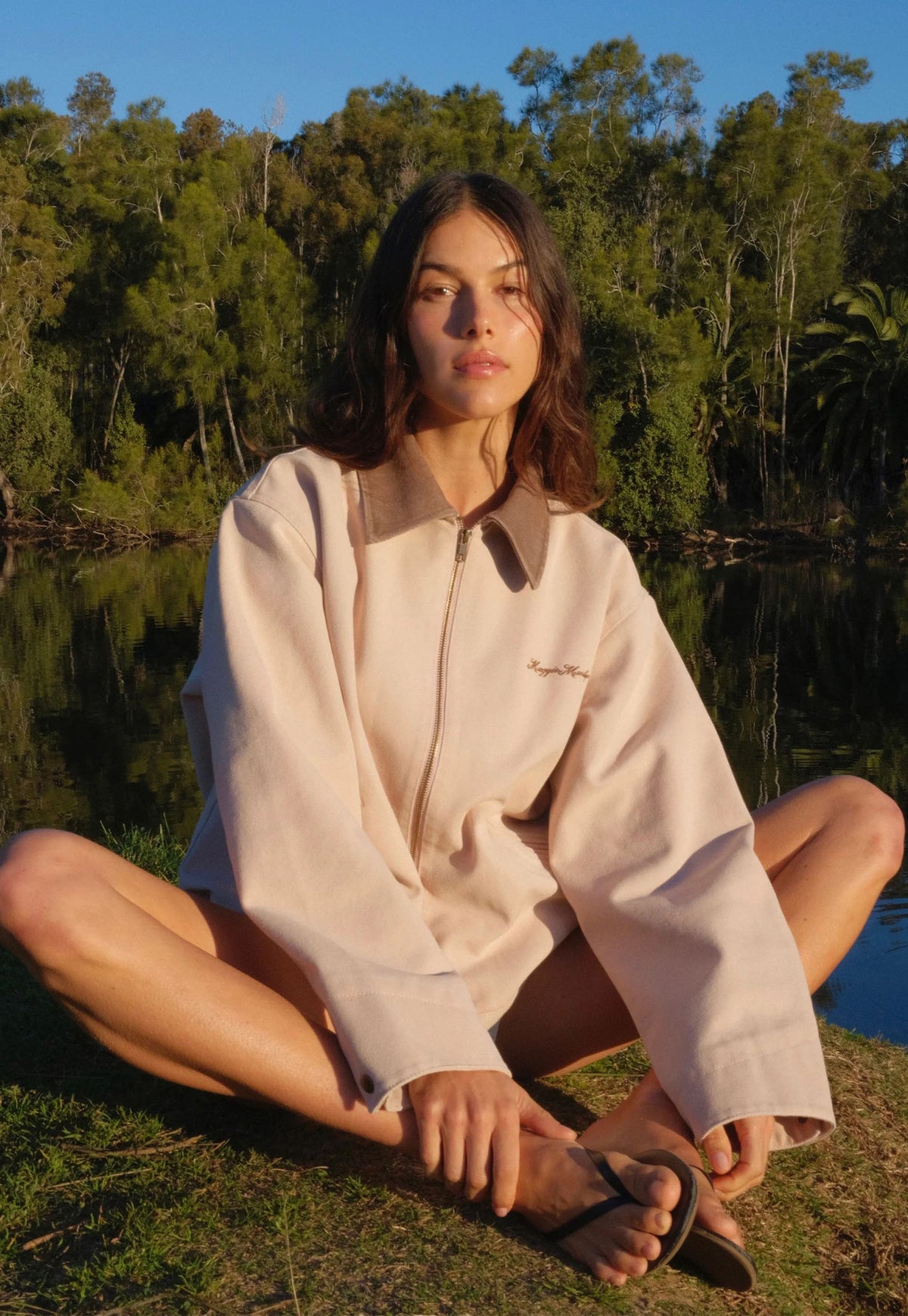 Field Of Flowers Jacket - Toasted Marshmellow