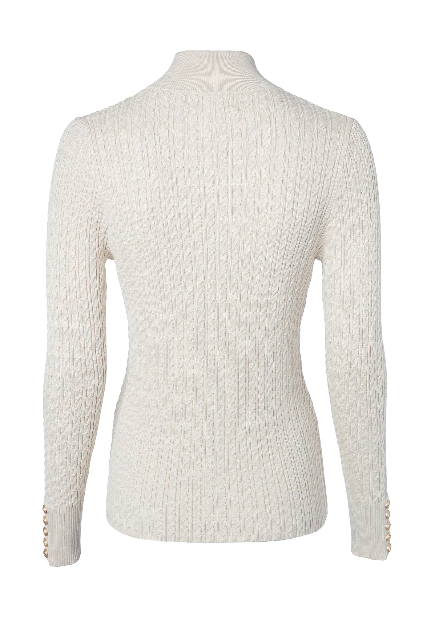 Ava Quarter Zip Knit - Almond