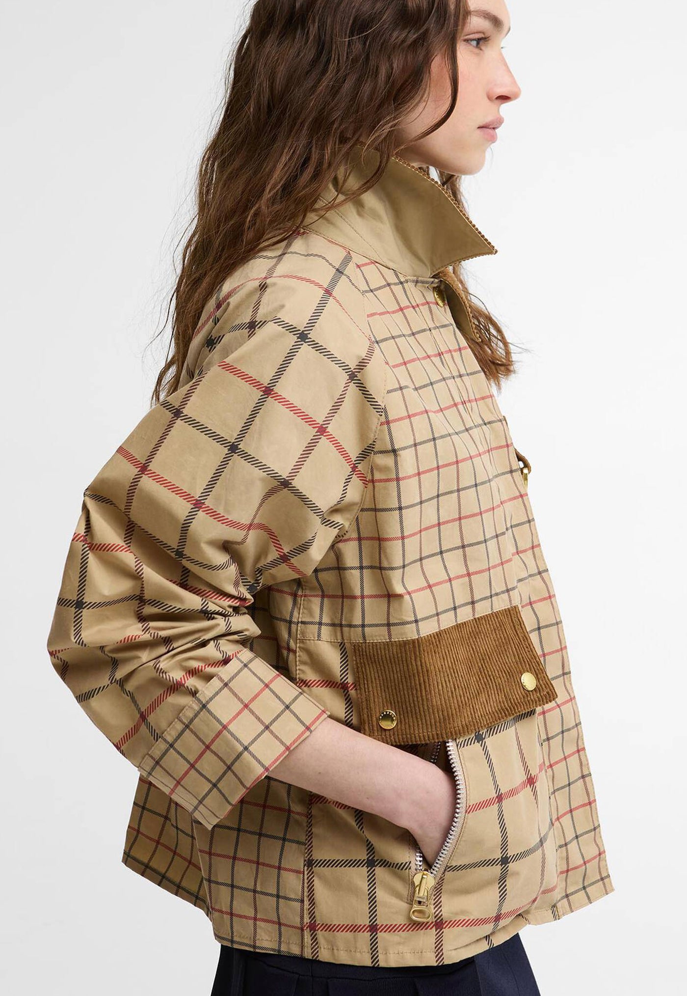 Mackworth Check Casual Jacket - Beige Tattersall