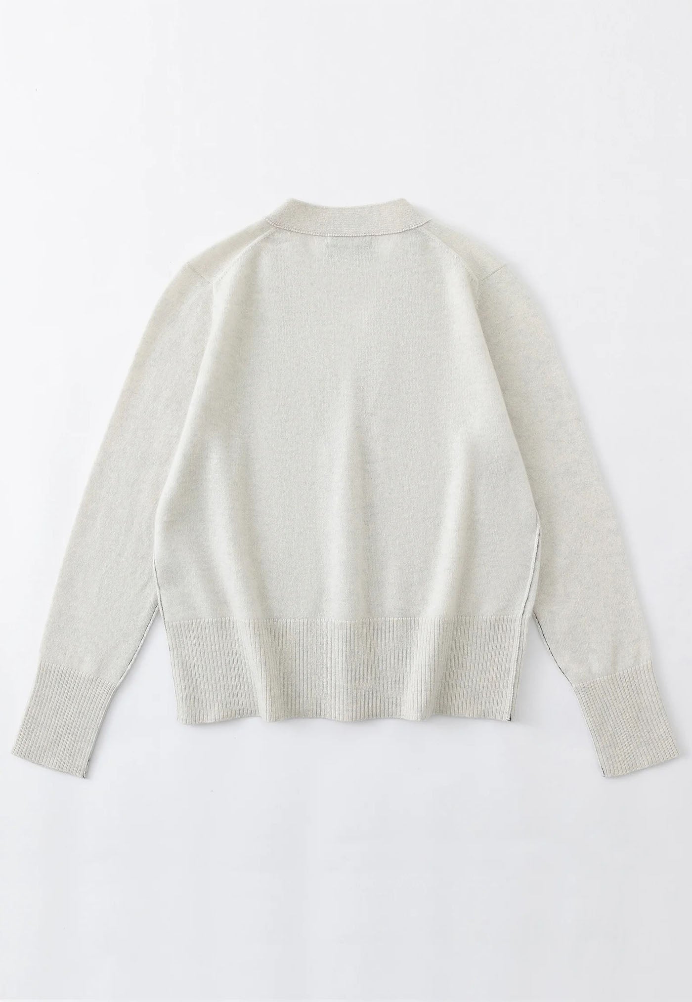 N.145 Cashmere Seam Detail Cardi - Terry