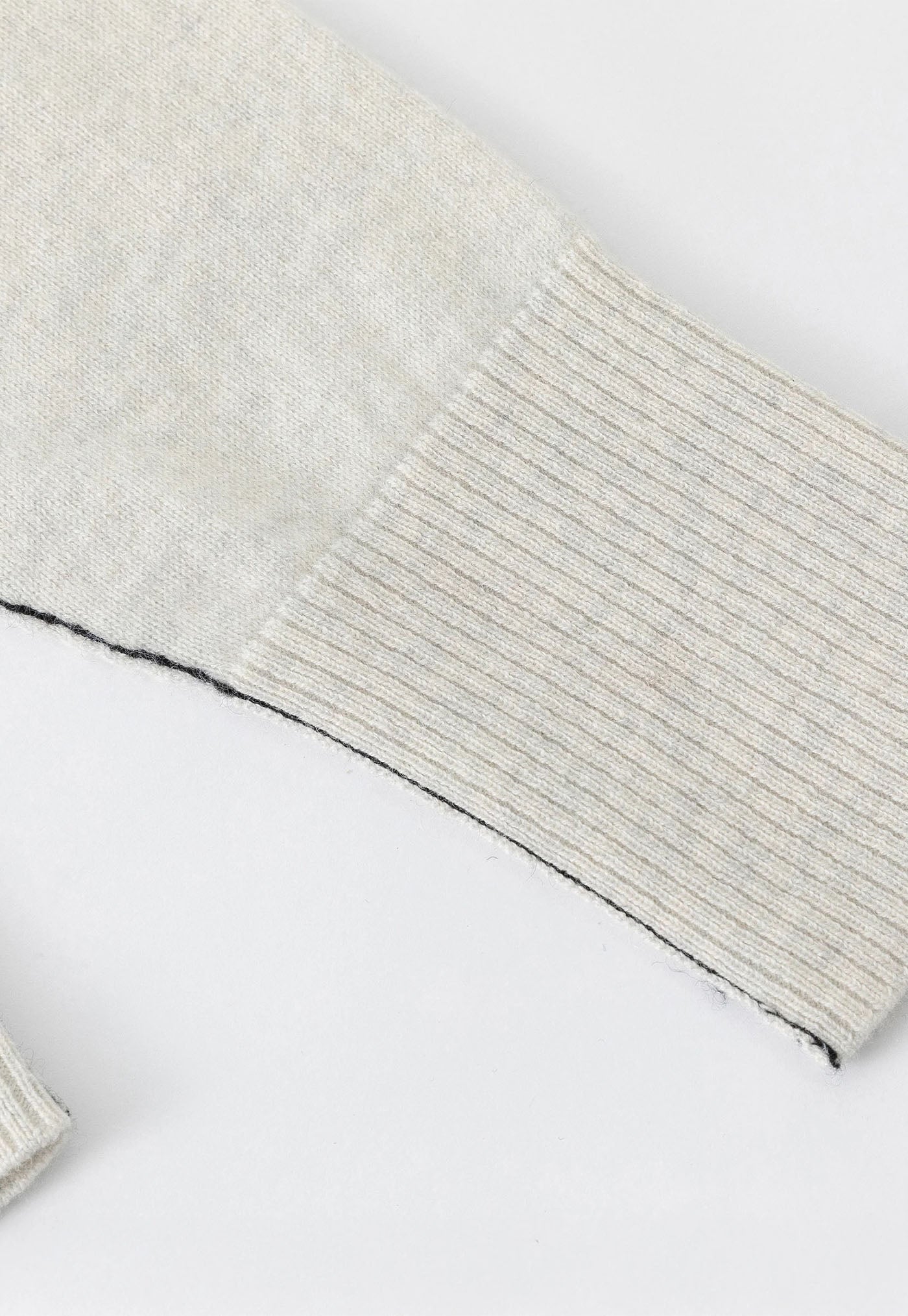 N.145 Cashmere Seam Detail Cardi - Terry