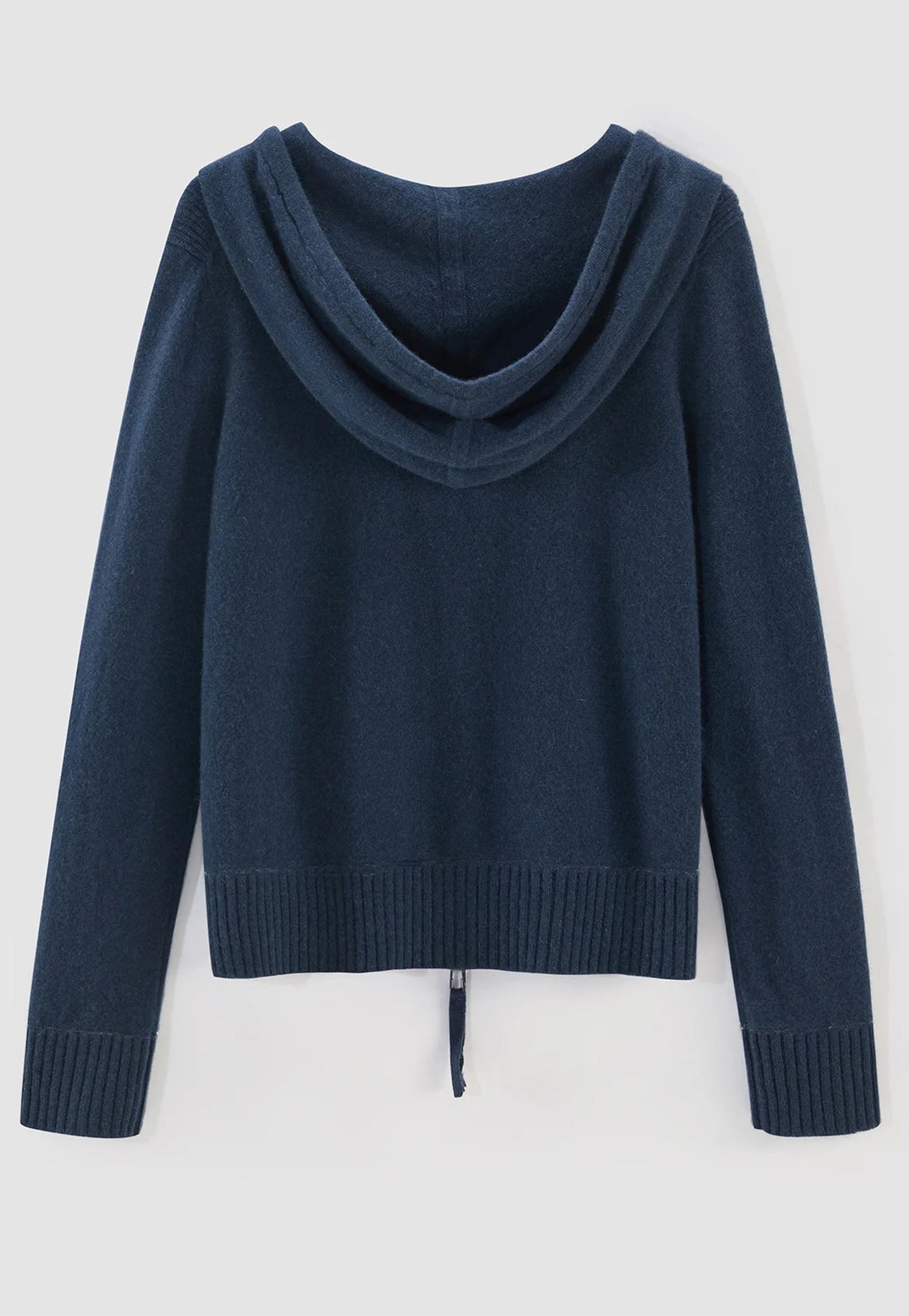 N.496 Cashmere Blend Weekend Hoody - Storm Blue