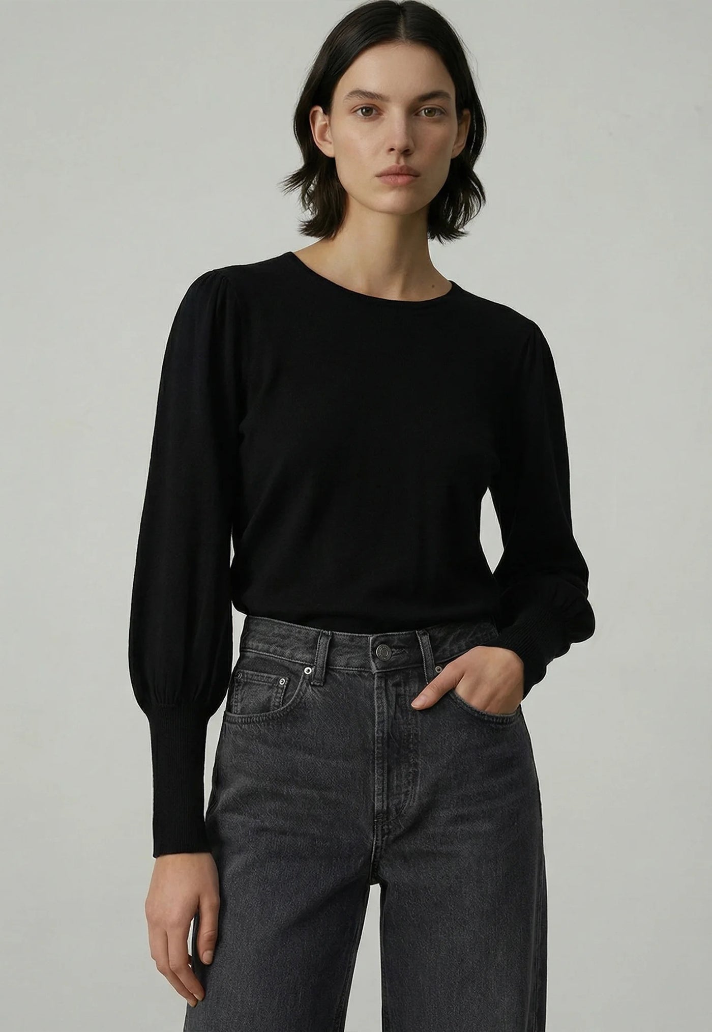 071 Always Bell Sleeve - Black