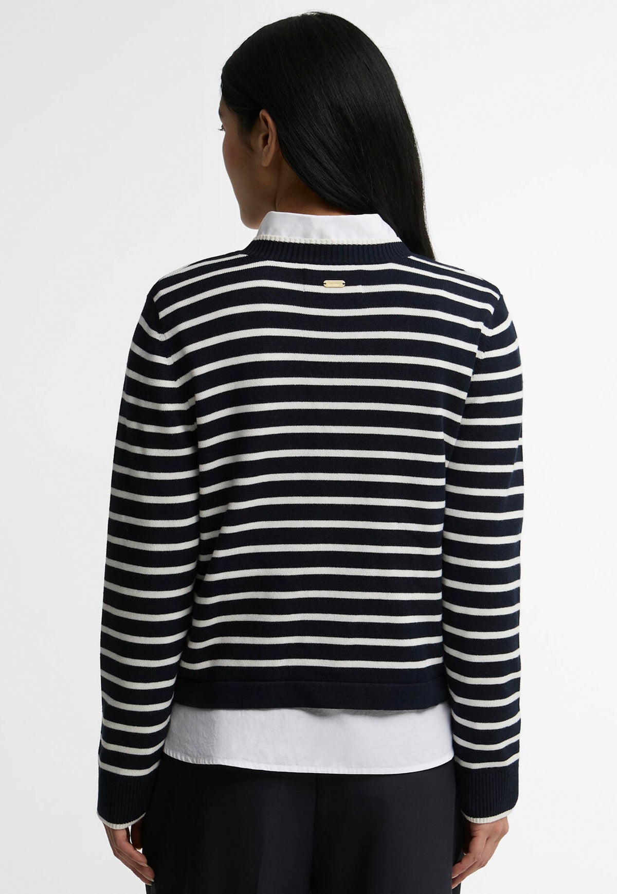Emmy Knitted Jumper - Dark Navy Stripe