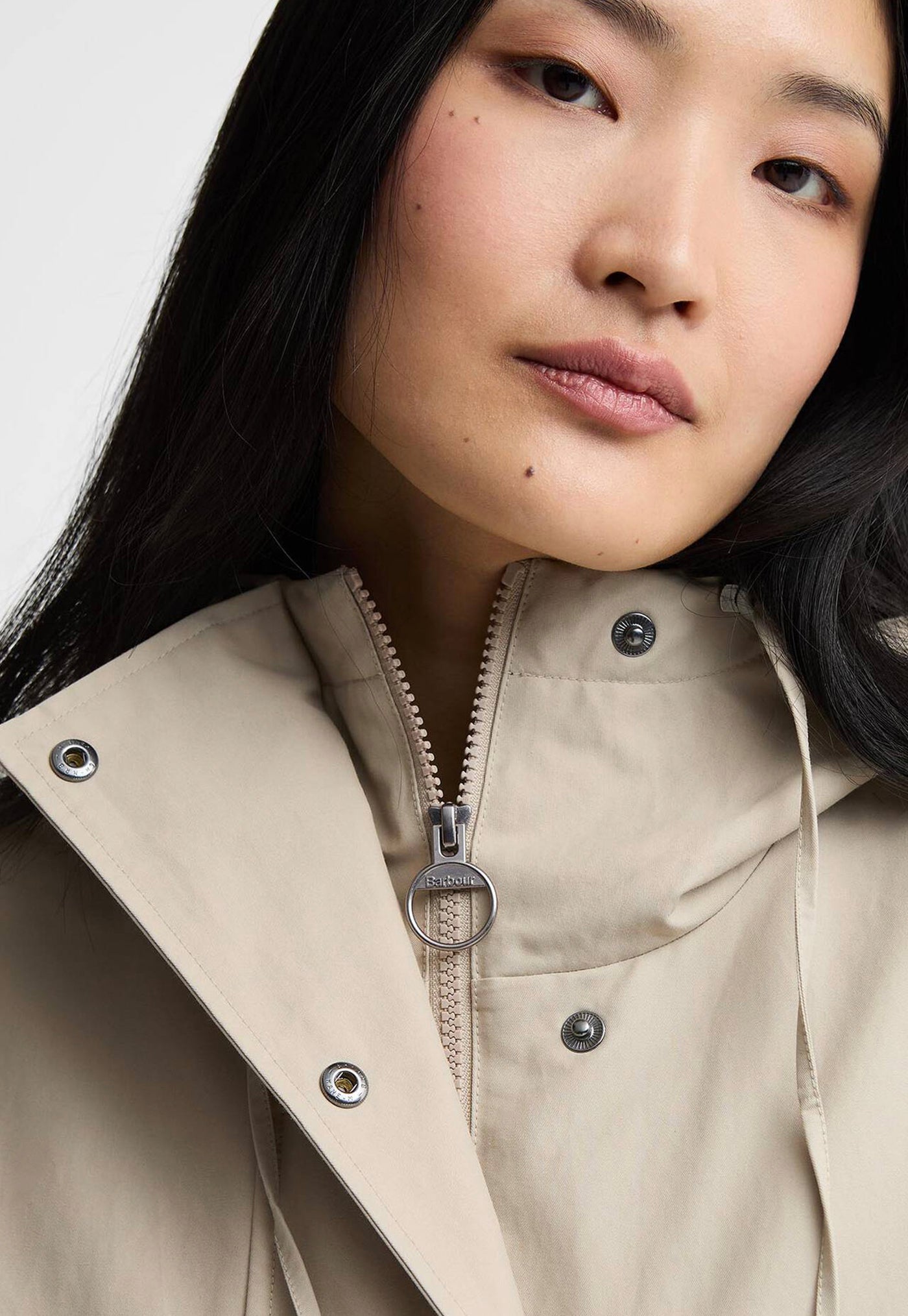 Kingswood Showerproof Jacket - Light Sand/Navy Gingham