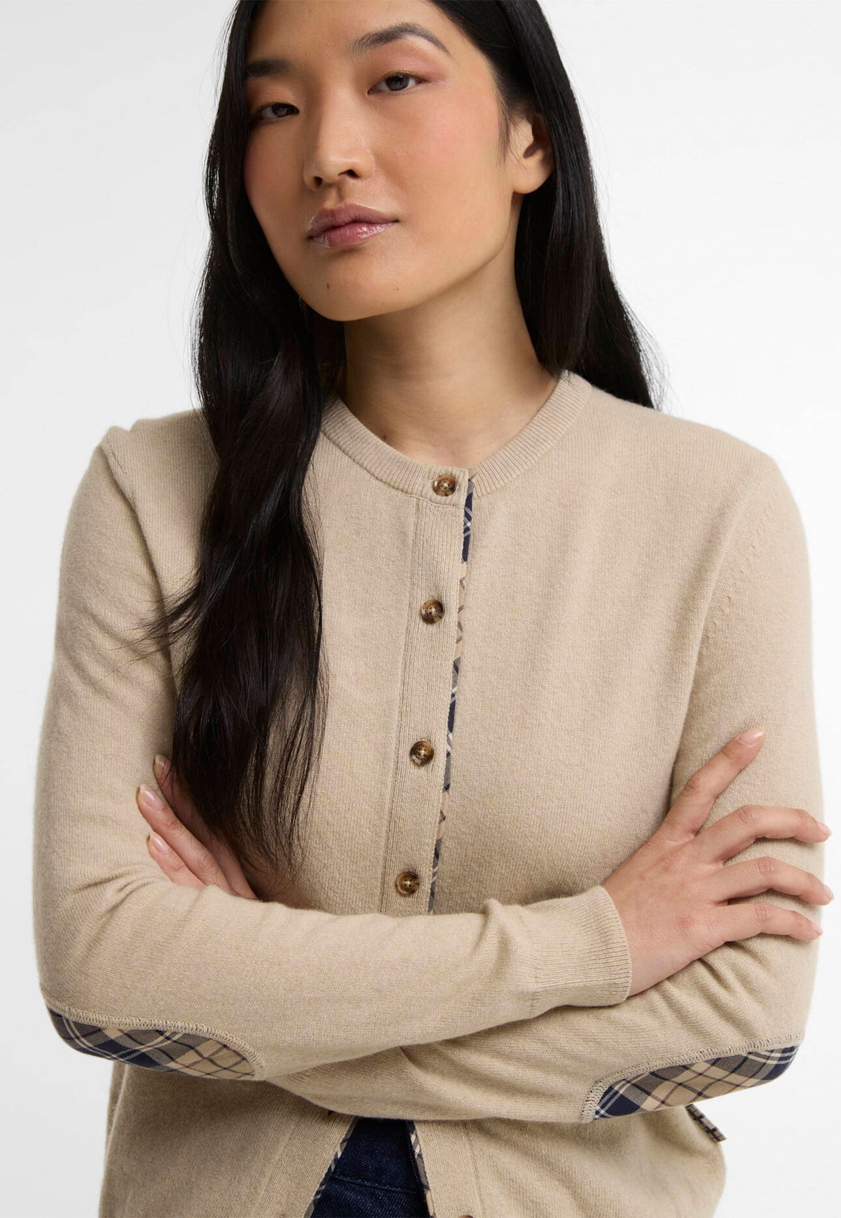 Pendle Knitted Cardigan - Honey/Birchwood