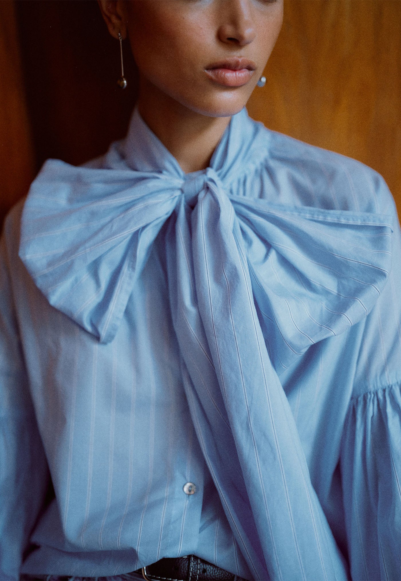 Bow Blouse - Raglan Stripe