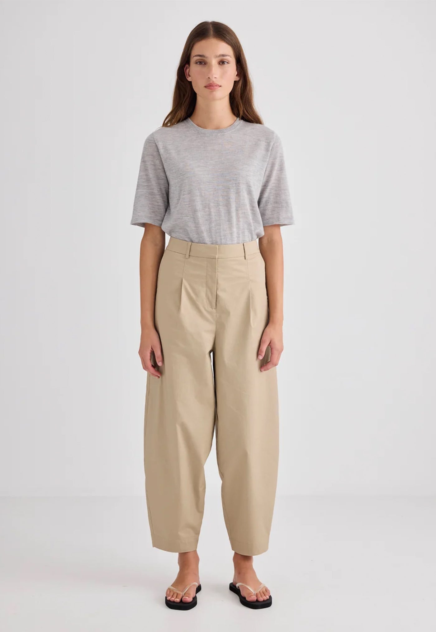 Brita Barrel Leg Trouser - Chino