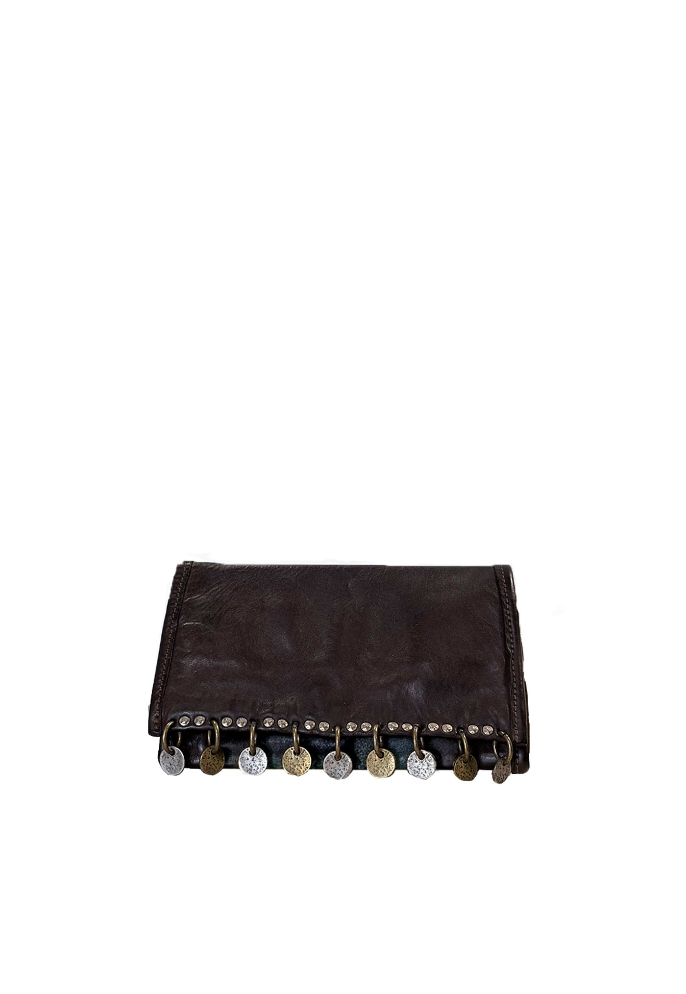 Leonida Studded Wallet - Brown