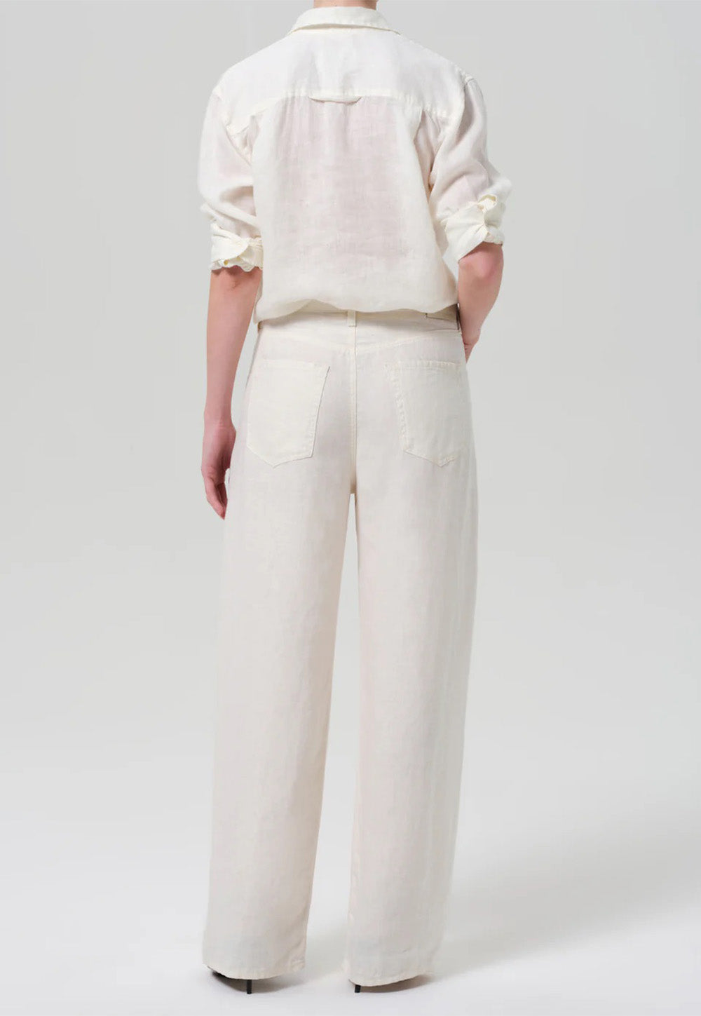 Brynn Drawstring Trouser - Vanilla Linen