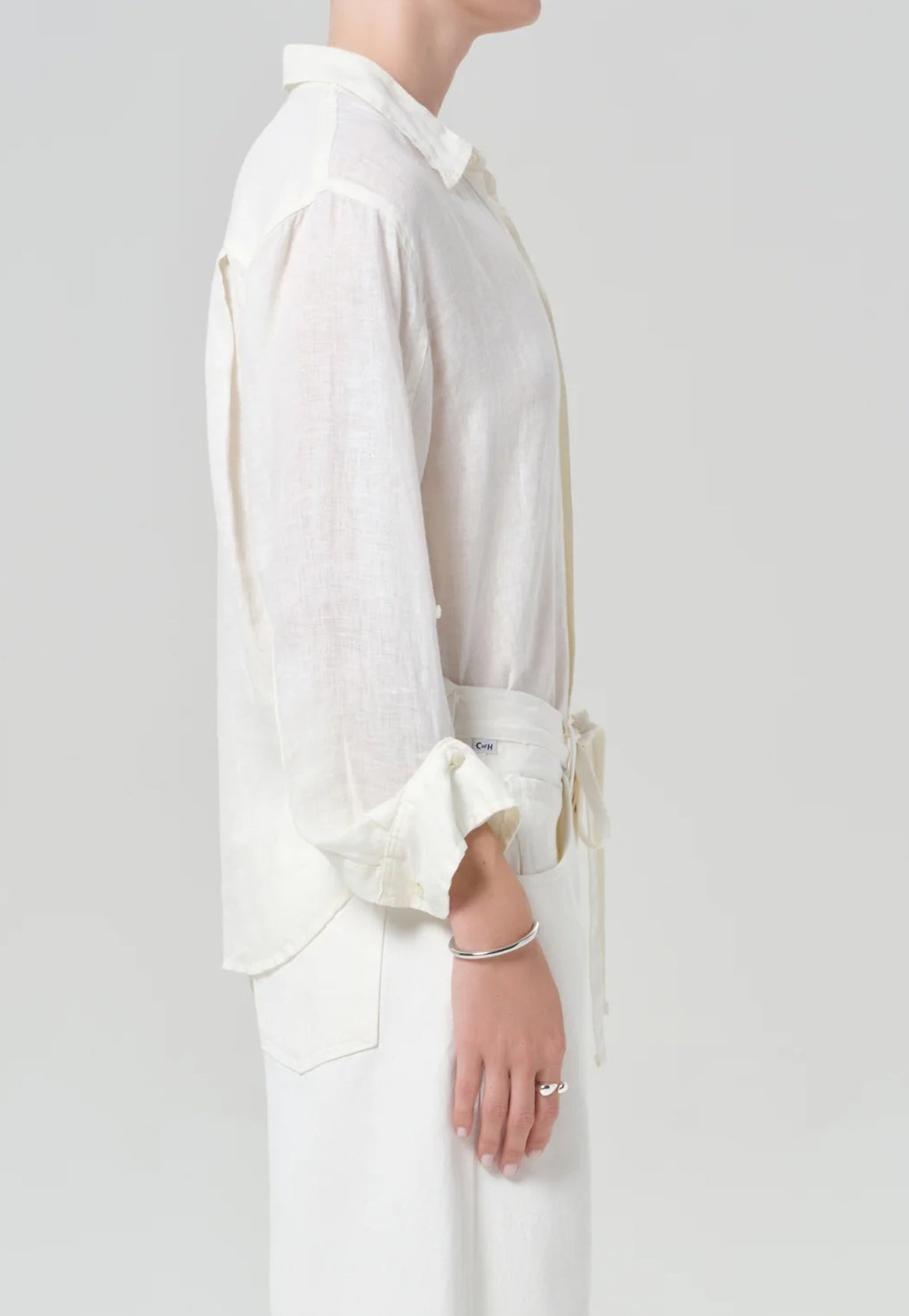 Kayla Shrunken Shirt - Vanilla
