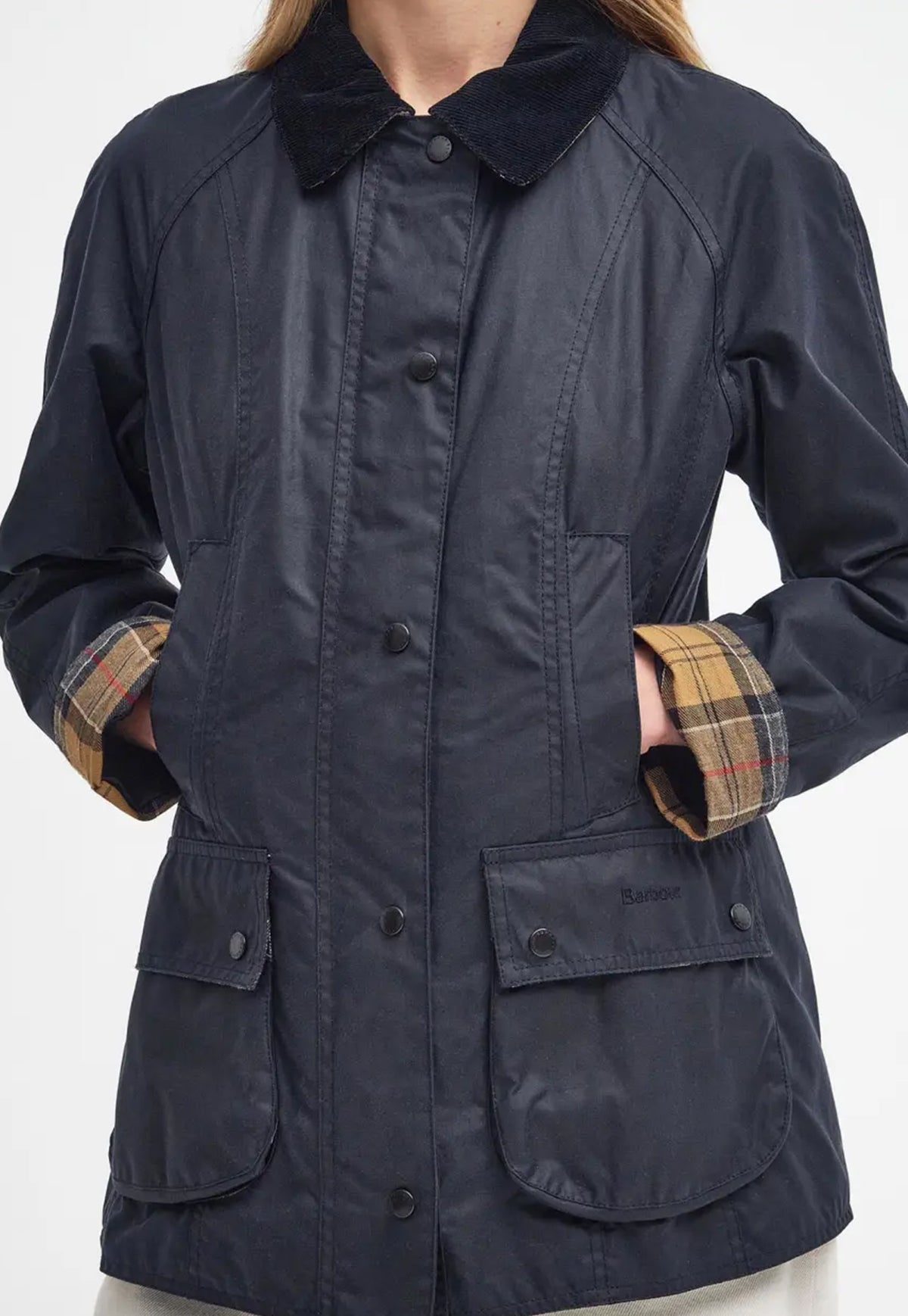 Beadnell Wax Jacket - Navy