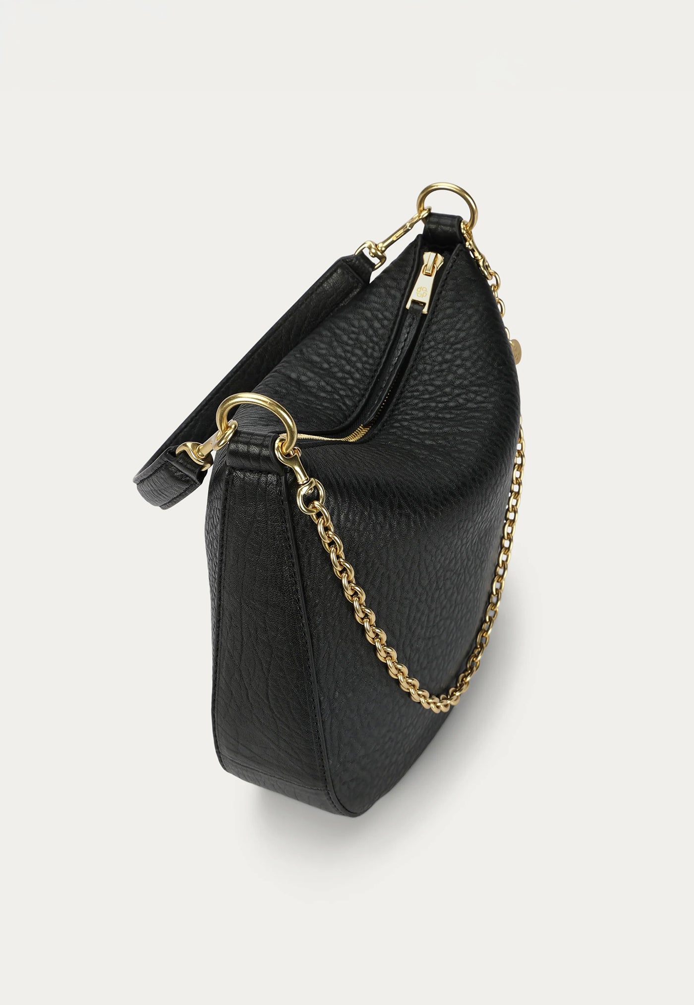 Medium Sling Bag - Black Bulle/Brass