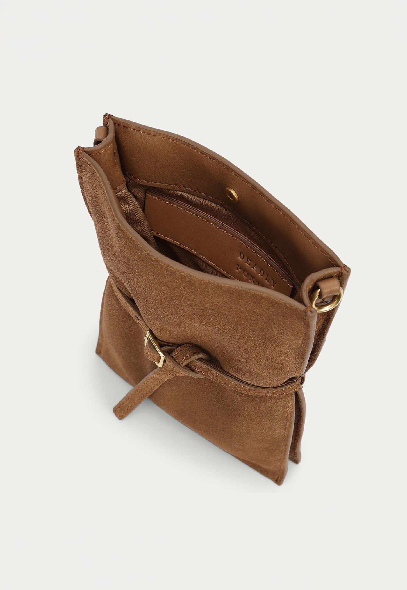 Penny Phone Pouch - Hazel Suede