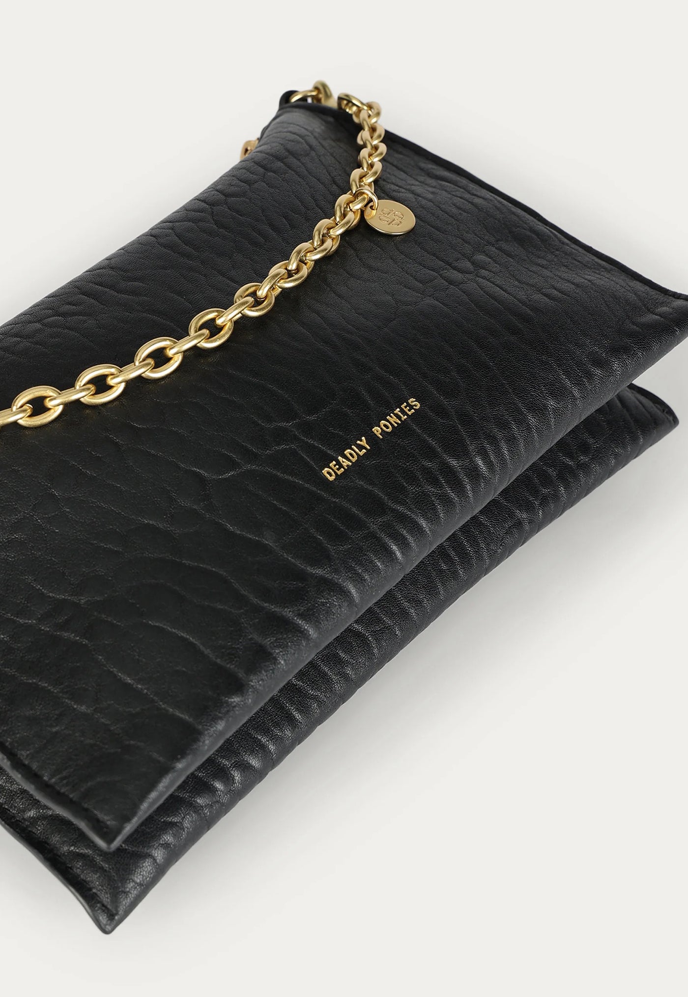 Siamese Bag - Black Bulle/Brass