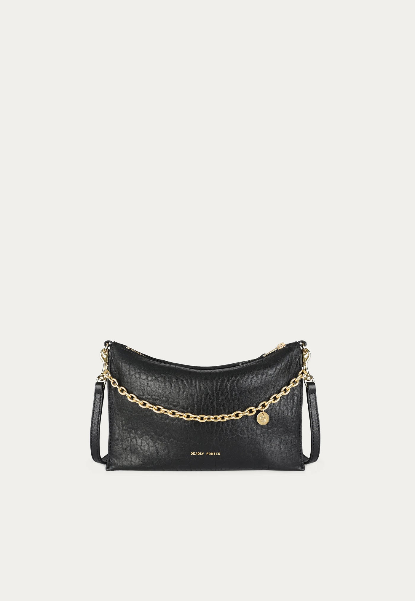 Siamese Bag - Black Bulle/Brass