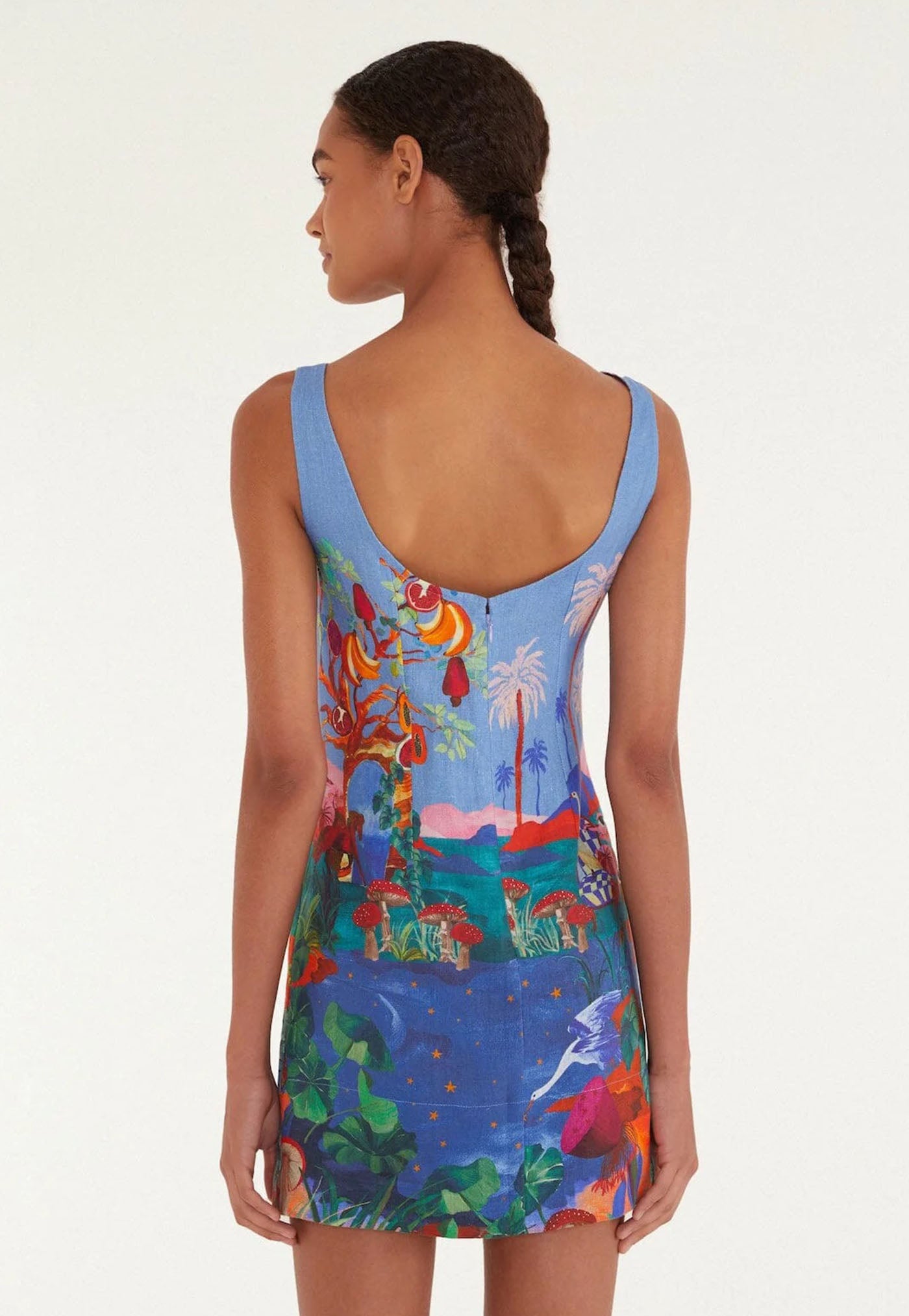 Dream Landscape Mini Dress - Multicolour