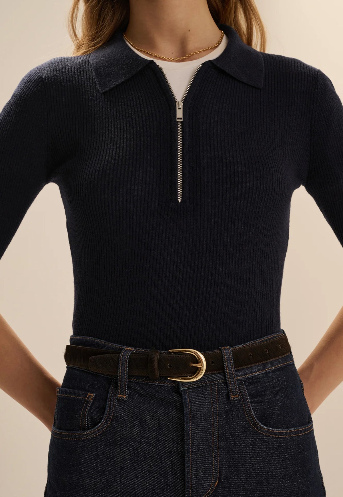 The Downtown Polo - Navy