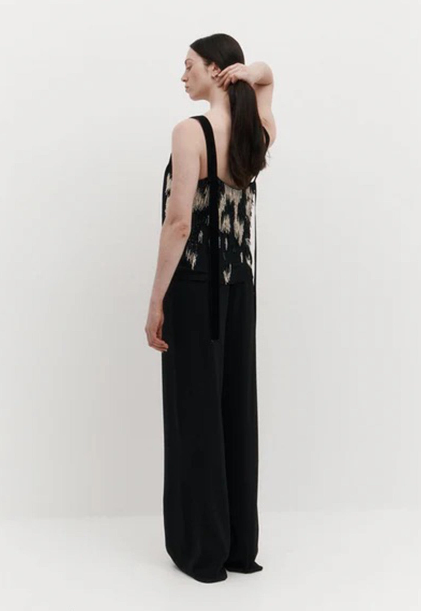 Buchanan Top - Ivory & Black