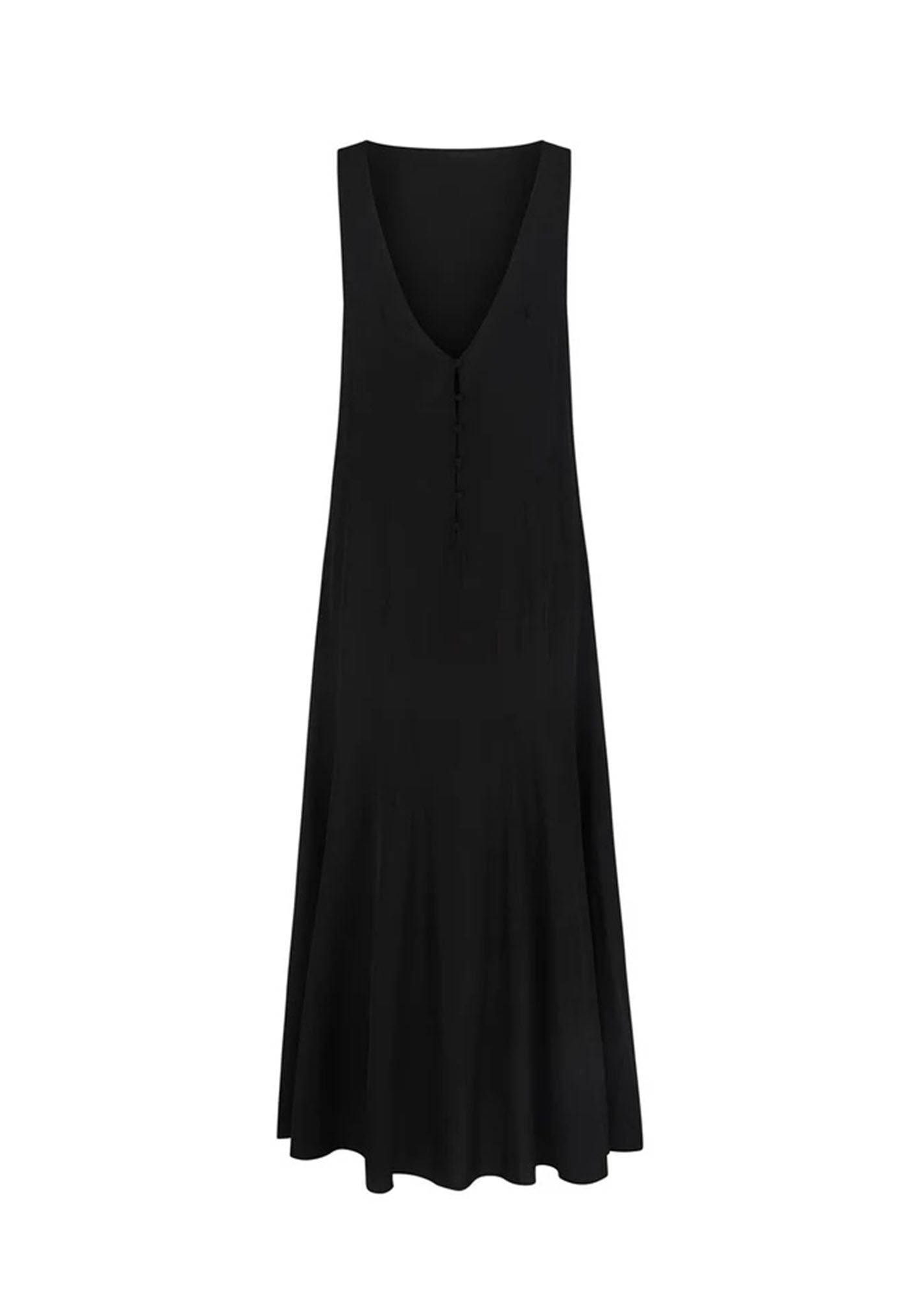 Godet Dress - Black