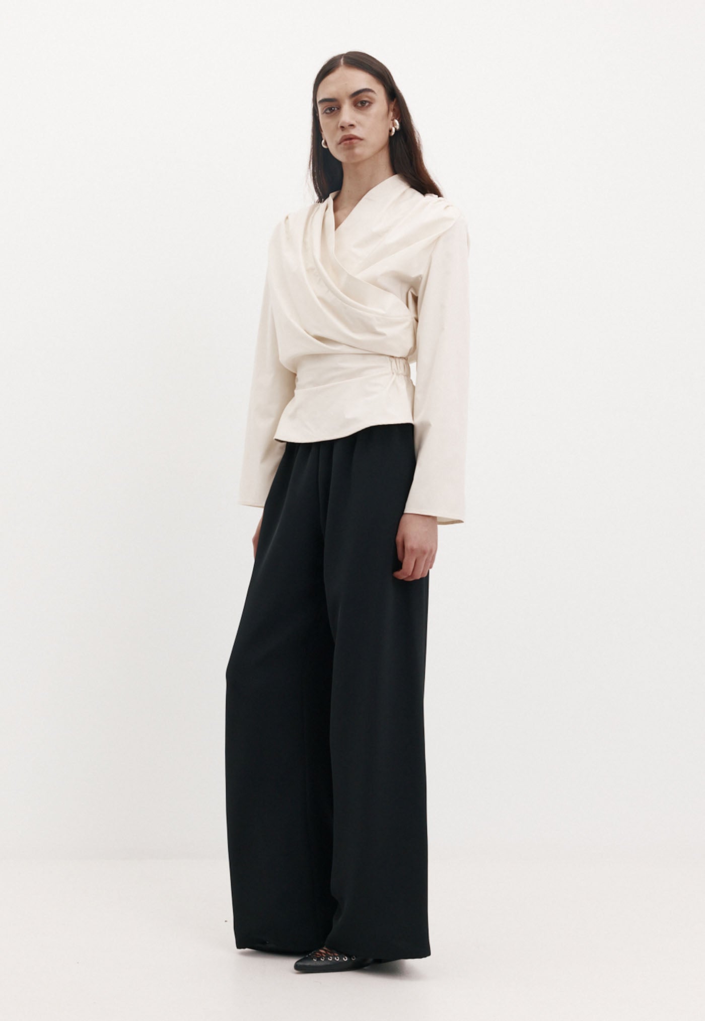 Long Sleeve Chaimberlain Top - Vanilla