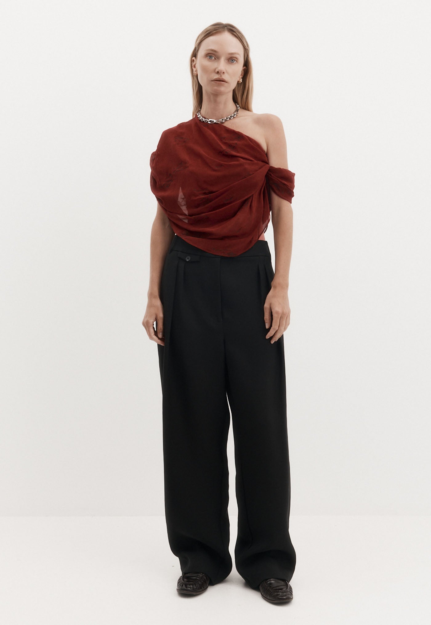 Lucille Top - Burgundy
