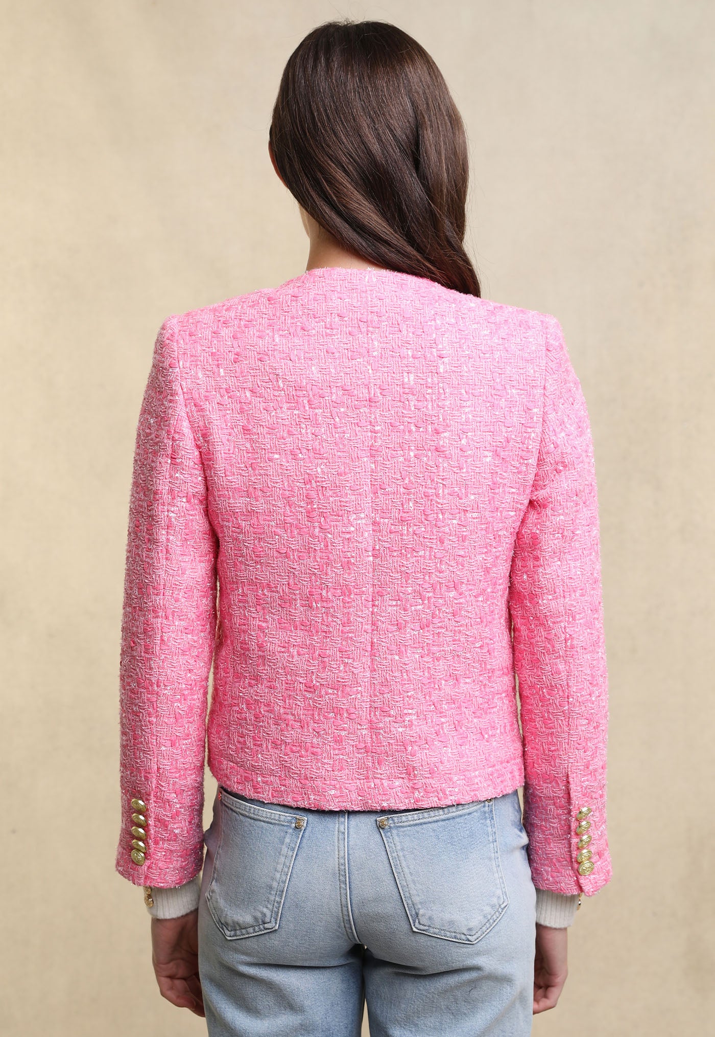 Chelsea Jacket - Pink Pop Boucle