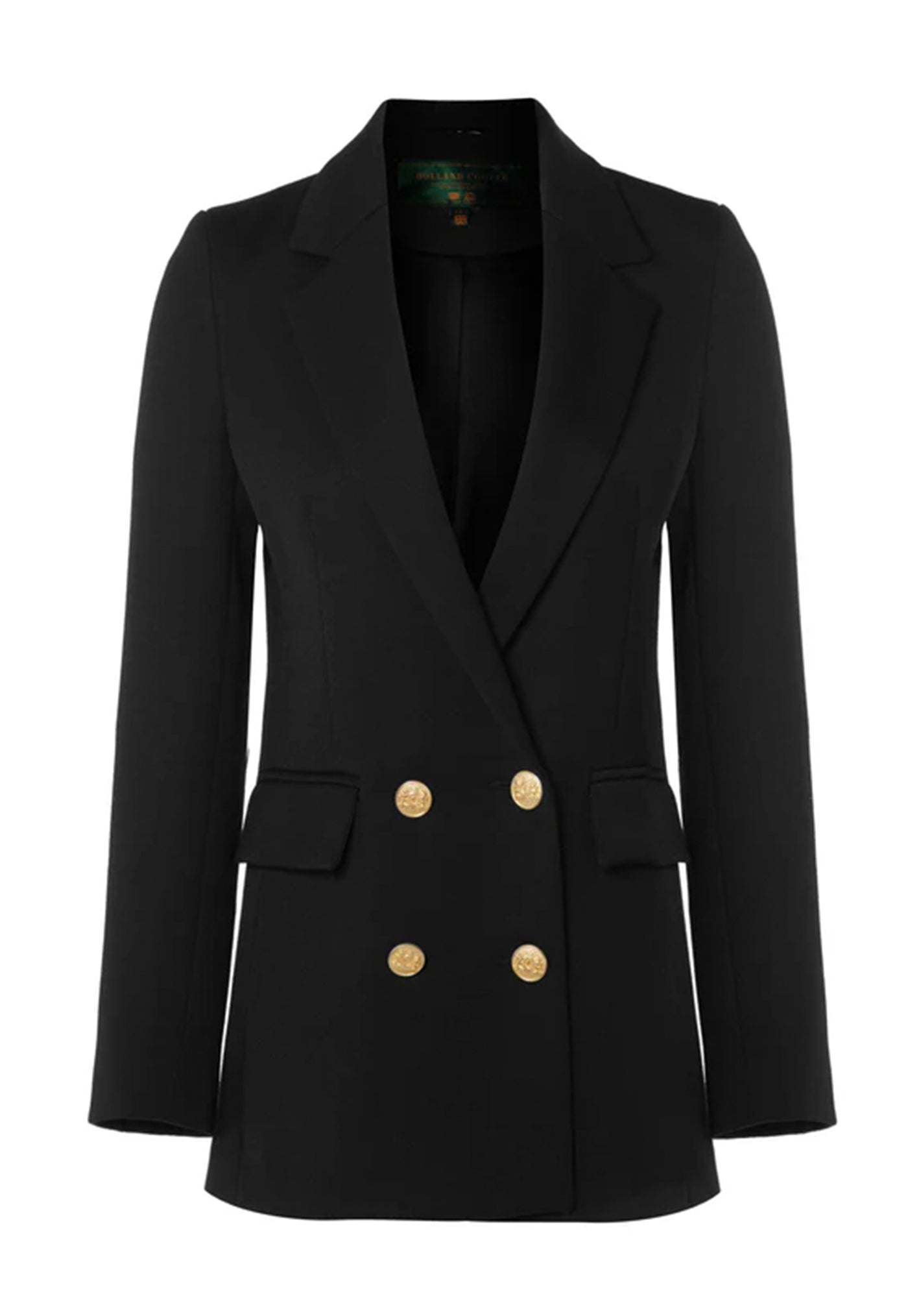Double Breasted Blazer - Black Twill