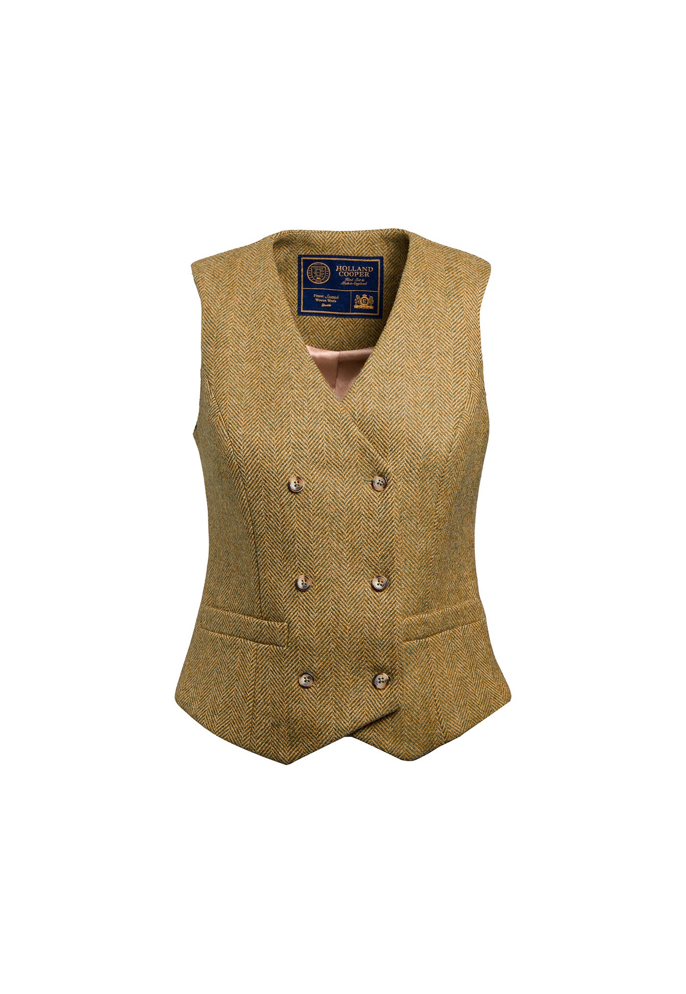 Kensington Waistcoat - Moss Herringbone