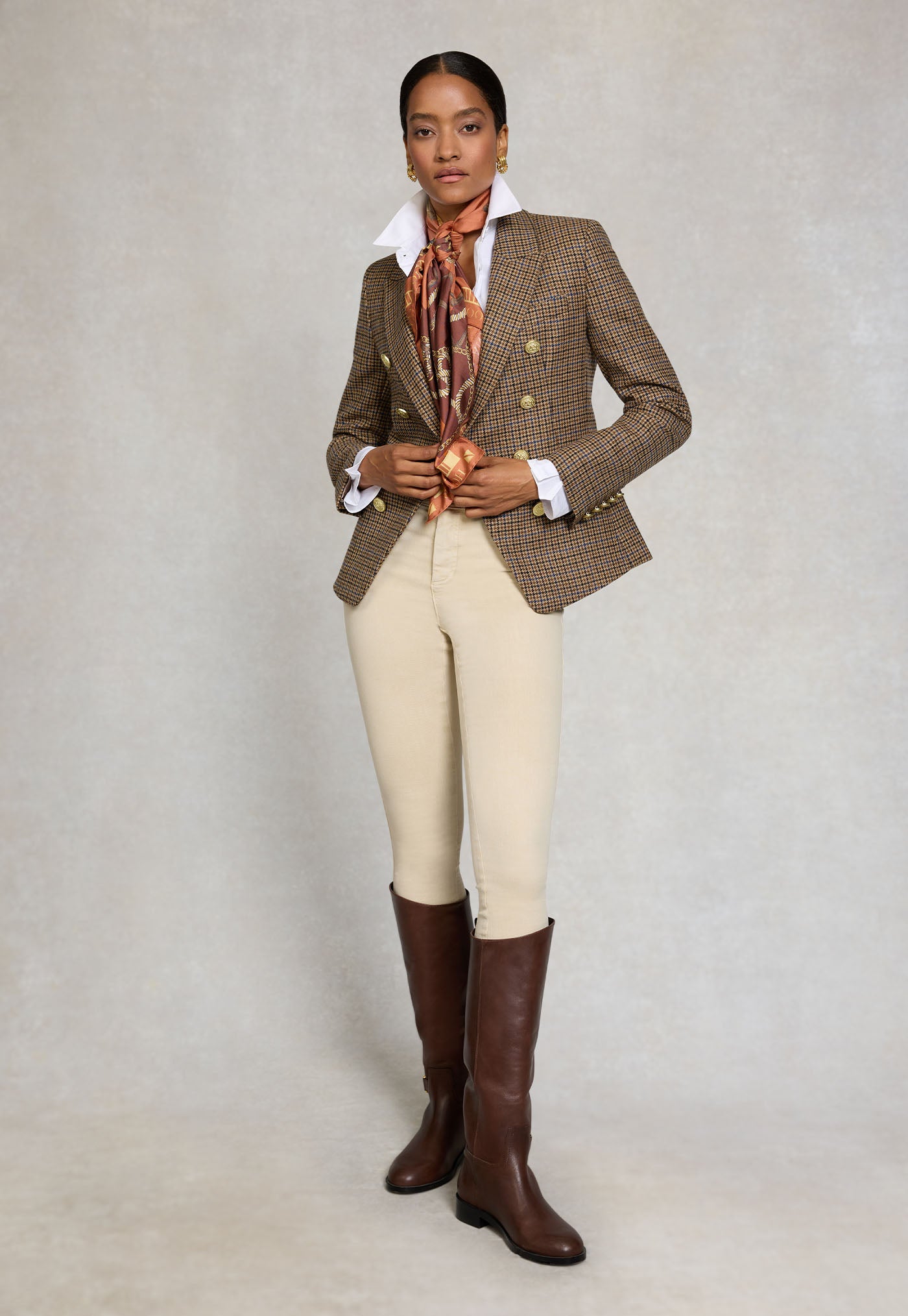 Knightsbridge Blazer - Abbot Check Tweed