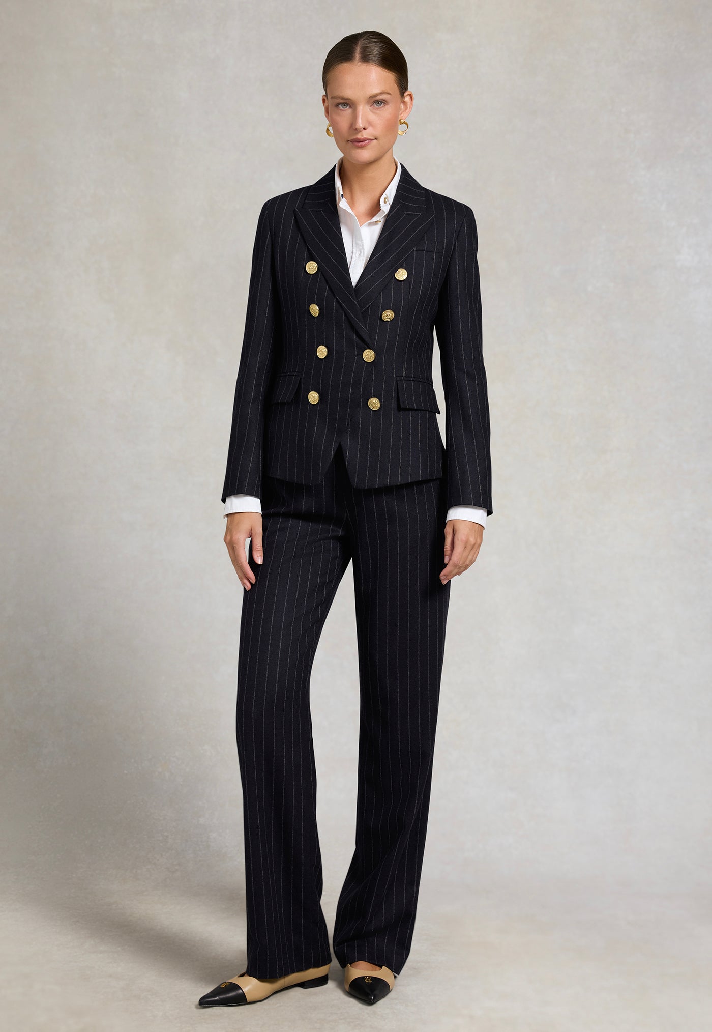 Knightsbridge Blazer - Navy Chalk Pinstripe