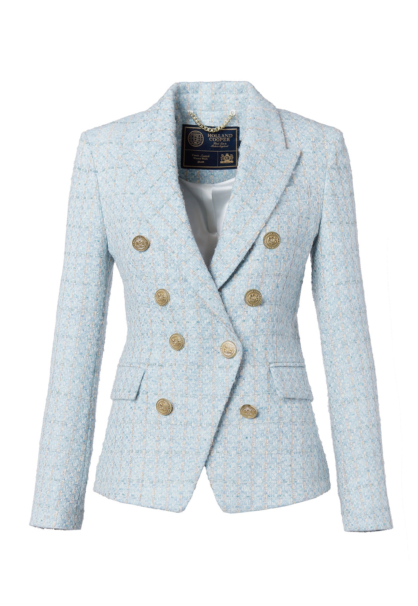 Knightsbridge Blazer - Sky Blue Boucle