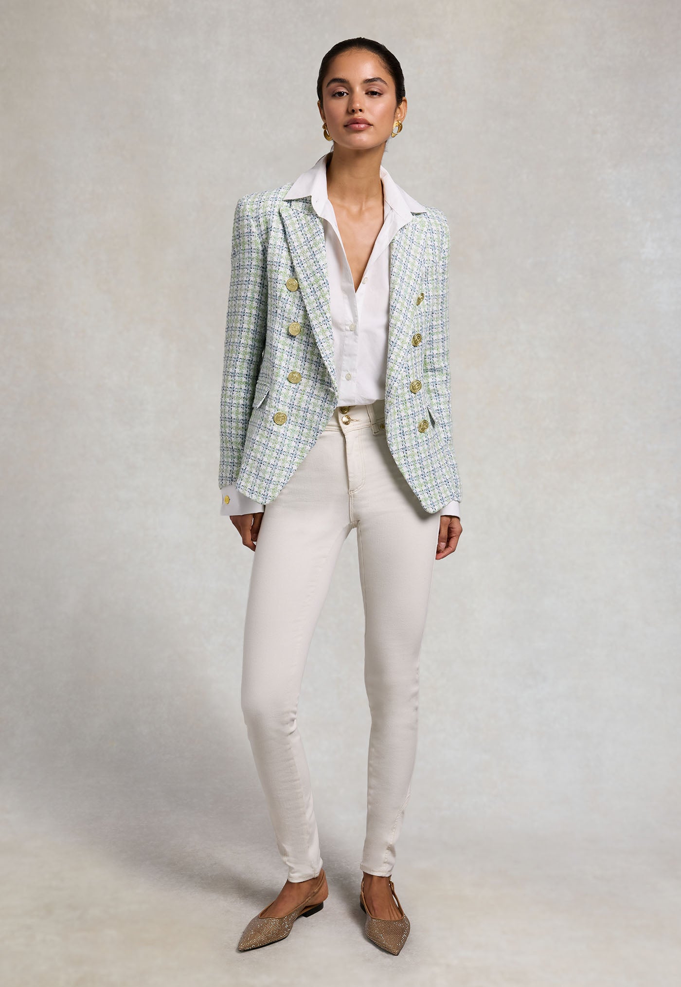 Knightsbridge Blazer - Darwin Green Boucle