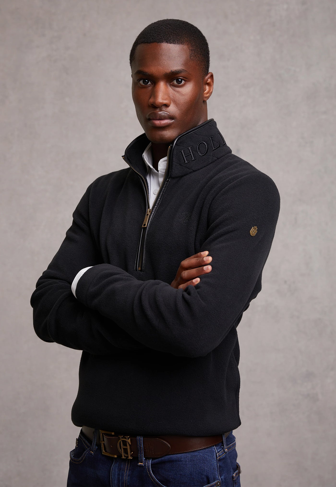 Men's Country Fleece Quarter Zip - Black