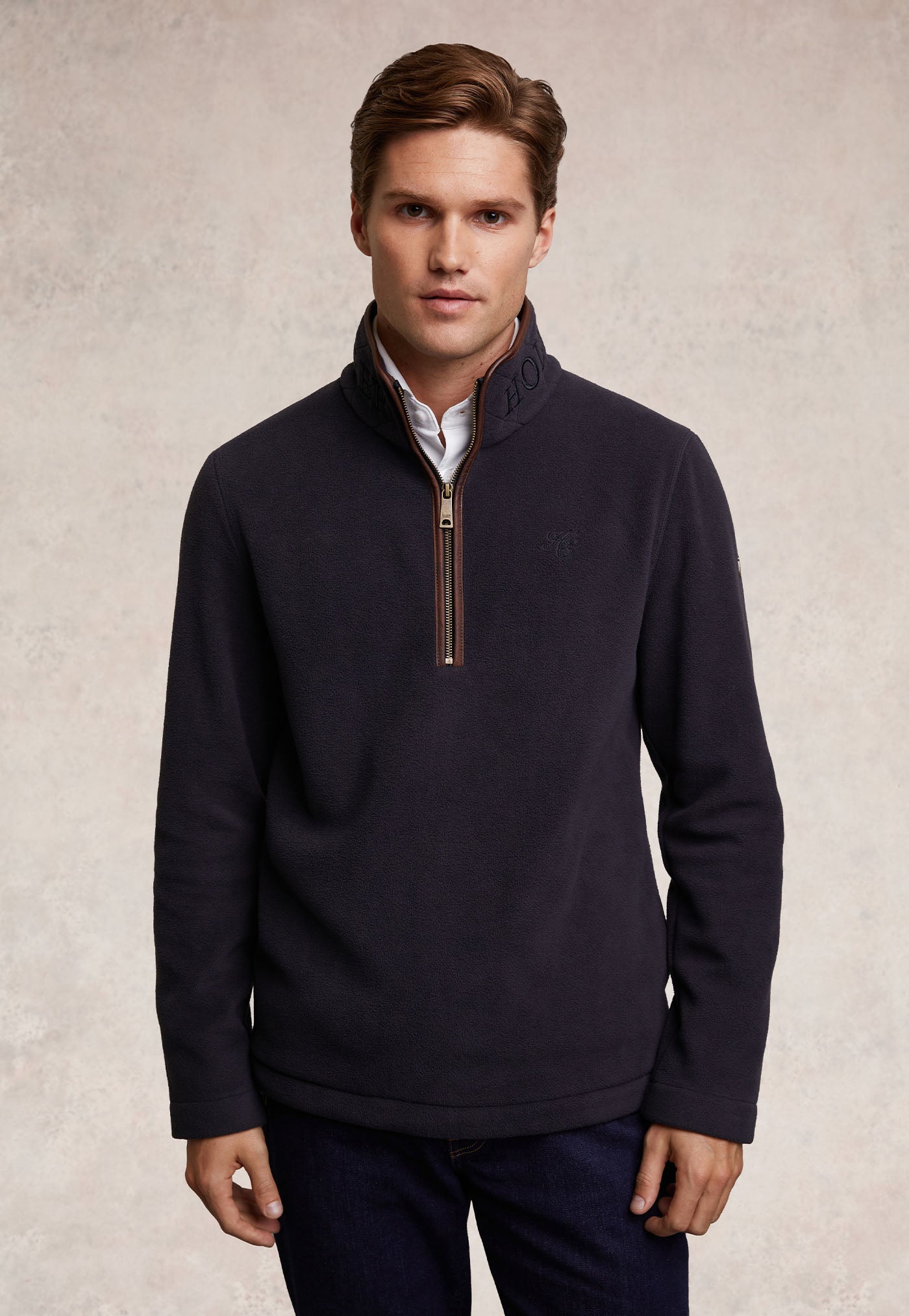Men's Country Fleece Quarter Zip - Ink Navy