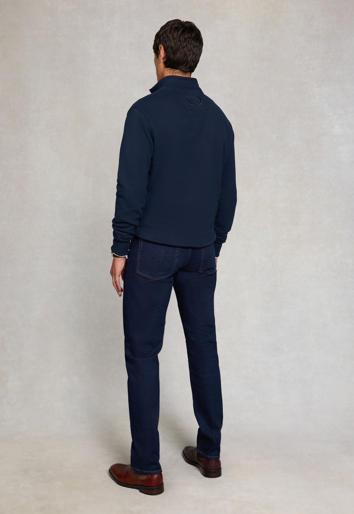 Men's Sporting Goods Zip Henley - Ink Navy