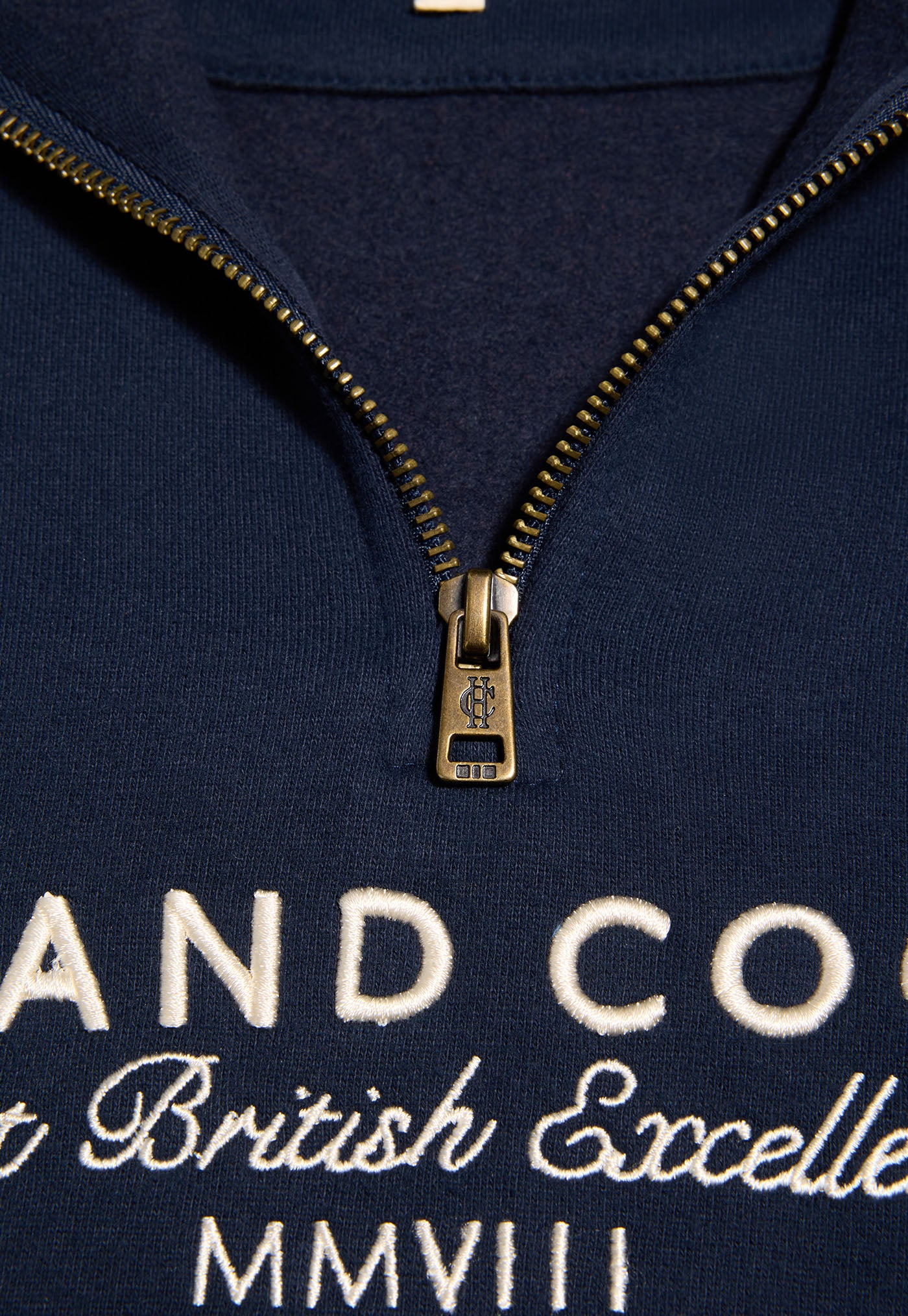 Men's Sporting Goods Zip Henley - Ink Navy
