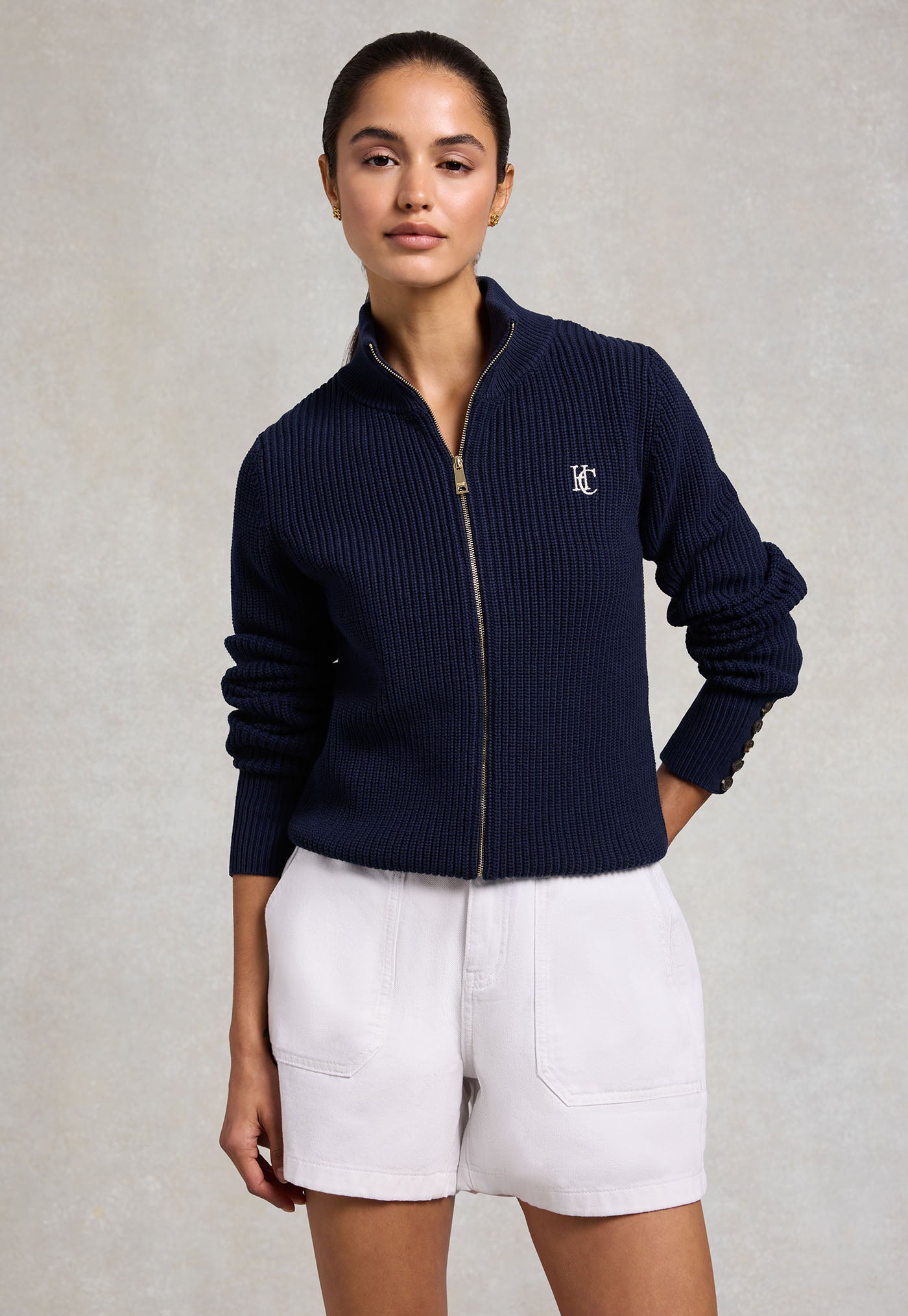 Northleach Cardigan - Ink Navy
