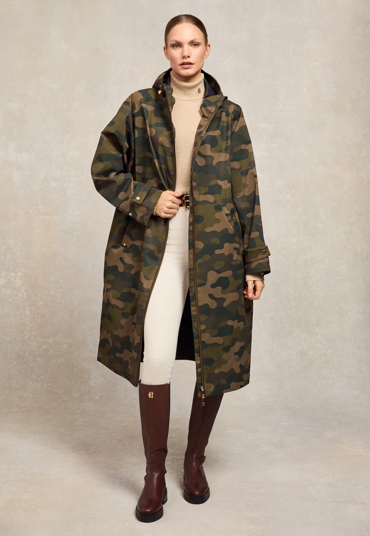One-Size Lightweight Waterproof Coat - Camo