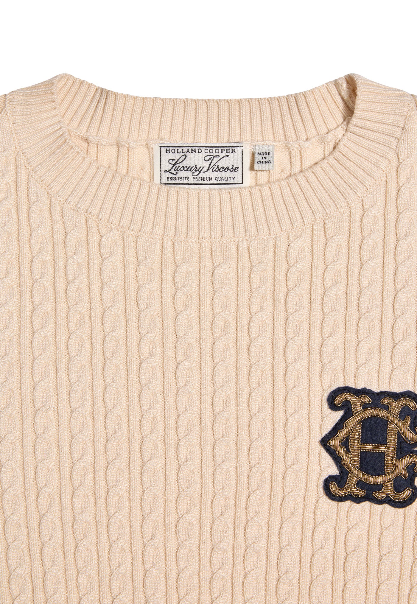 Princeton Crew Neck Knit - Almond