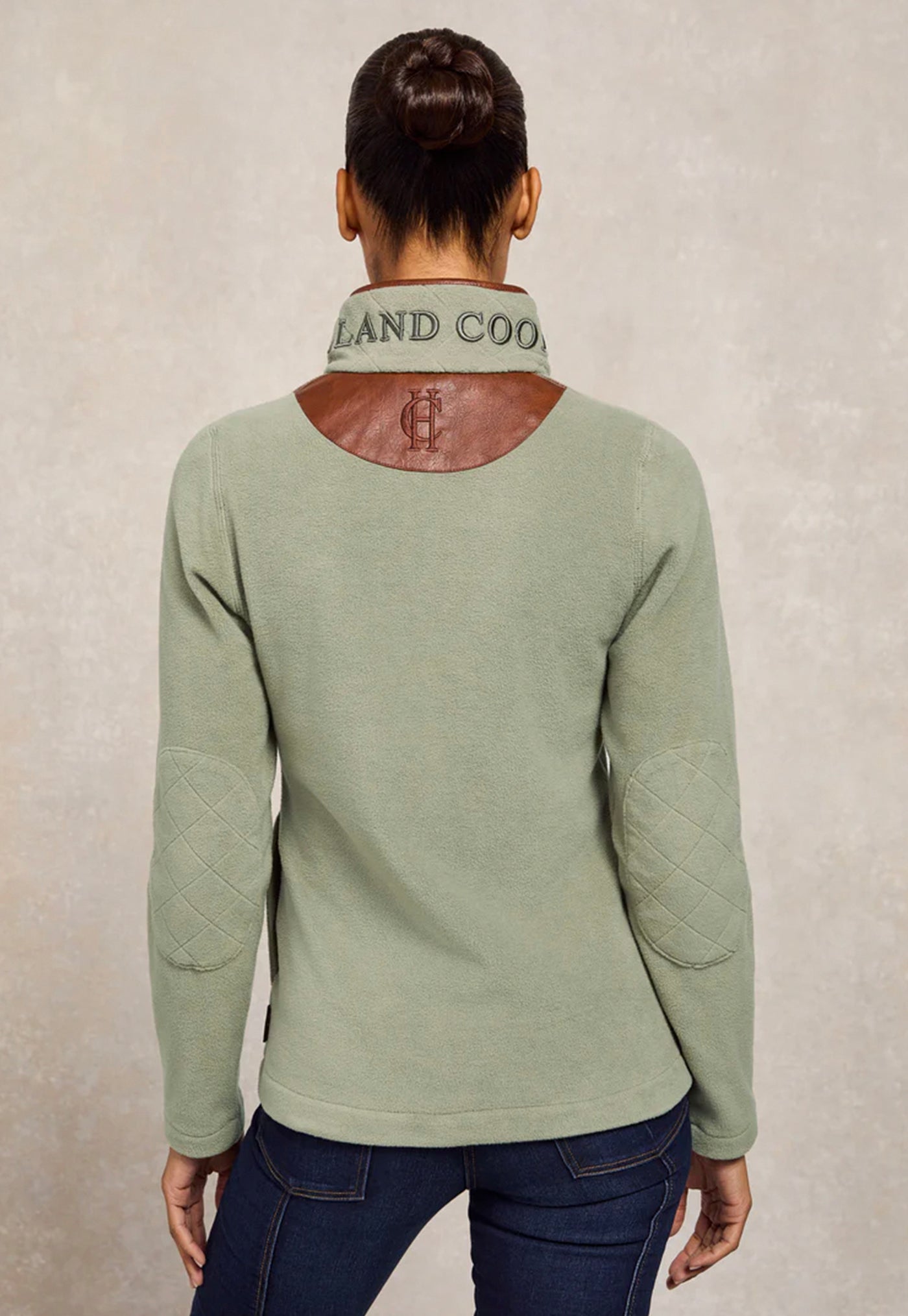 Country Fleece Quarter Zip - Sage