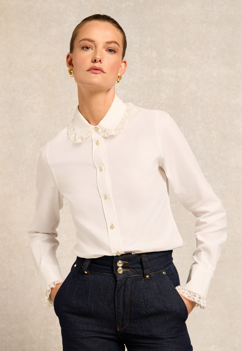 Rose Shirt - White