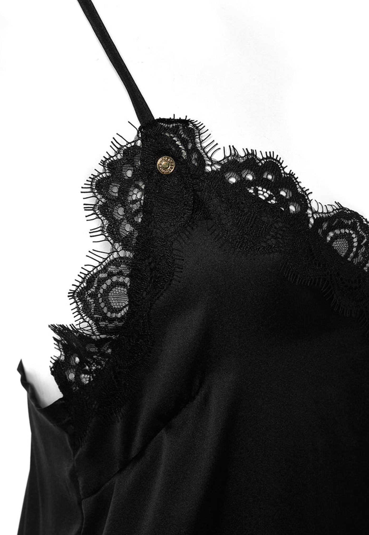 Silk Lace Cami - Black